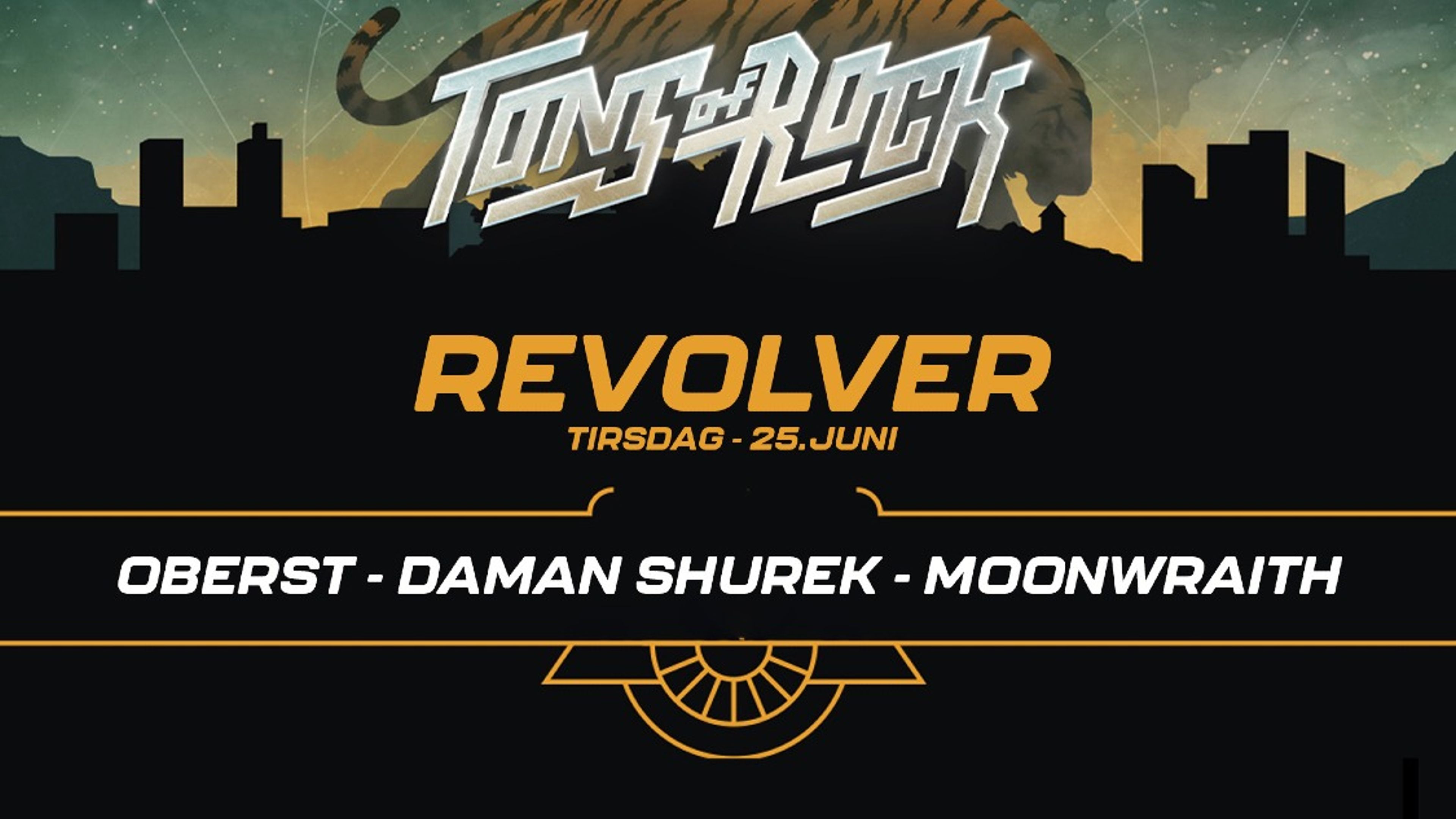 Promotional graphic for Tons of Rock forfest