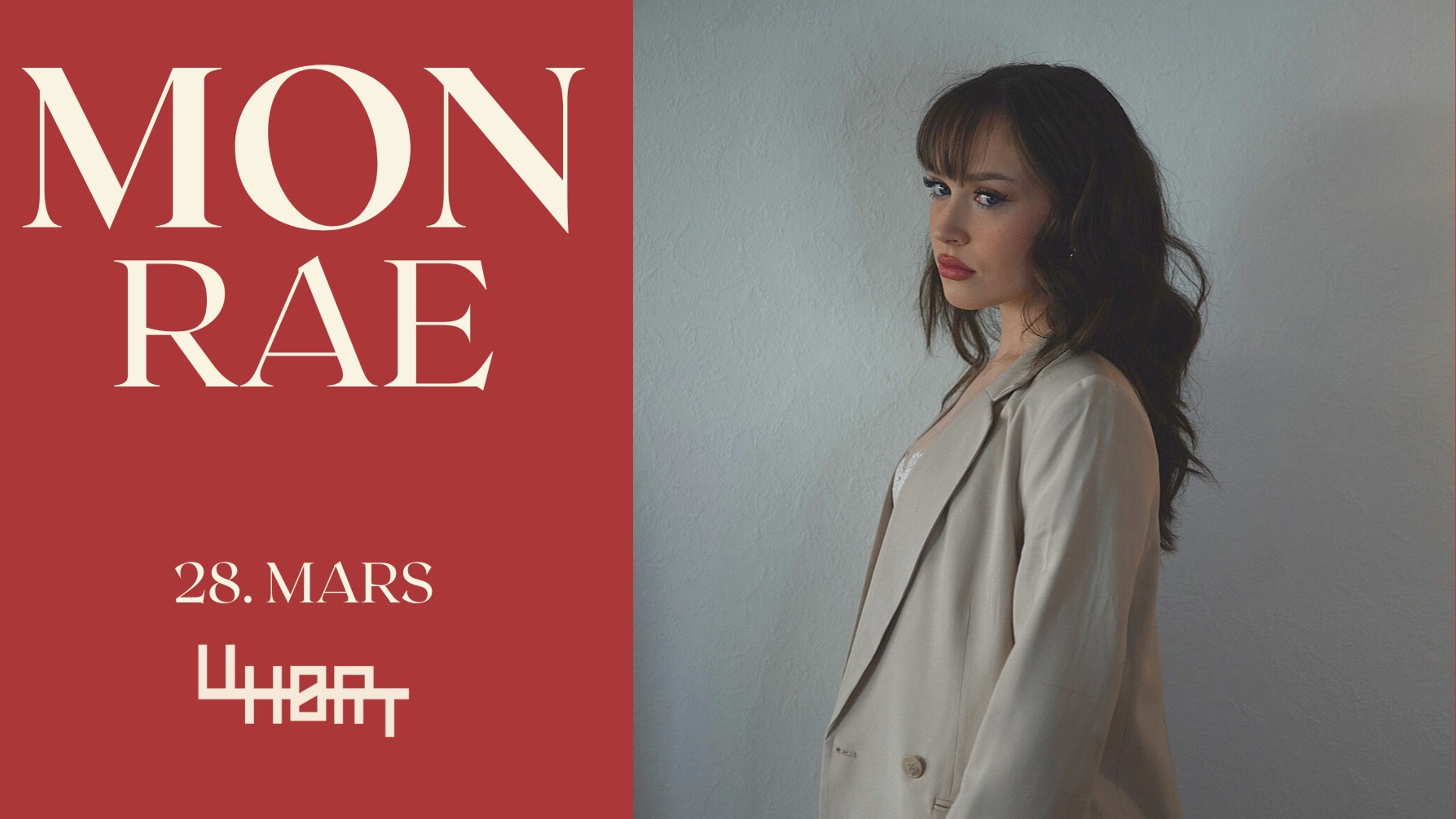 Promotional graphic for Mon Rae 