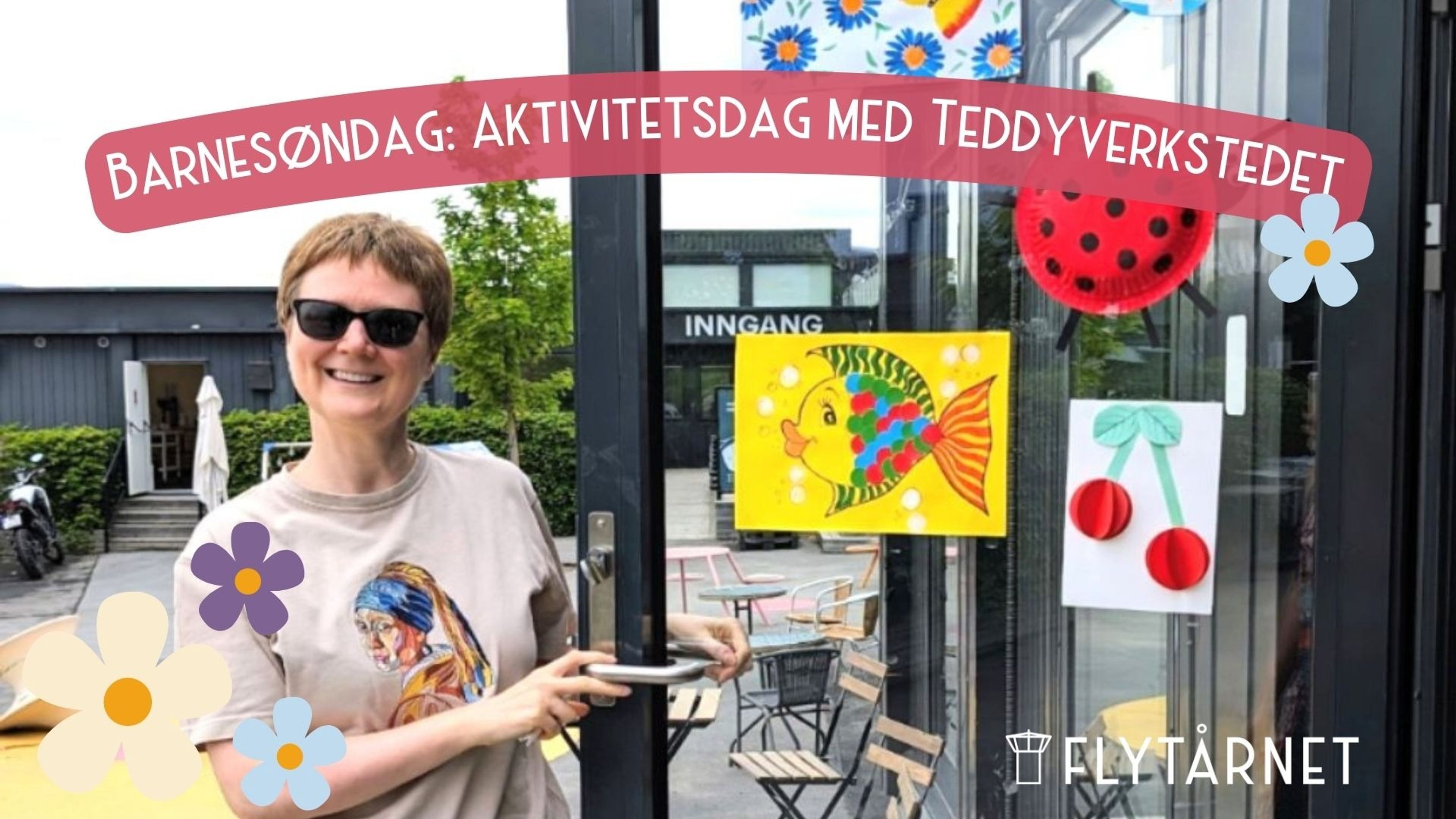Promotional graphic for  Barnesøndag: Aktivitetsdag med Teddyverkstedet