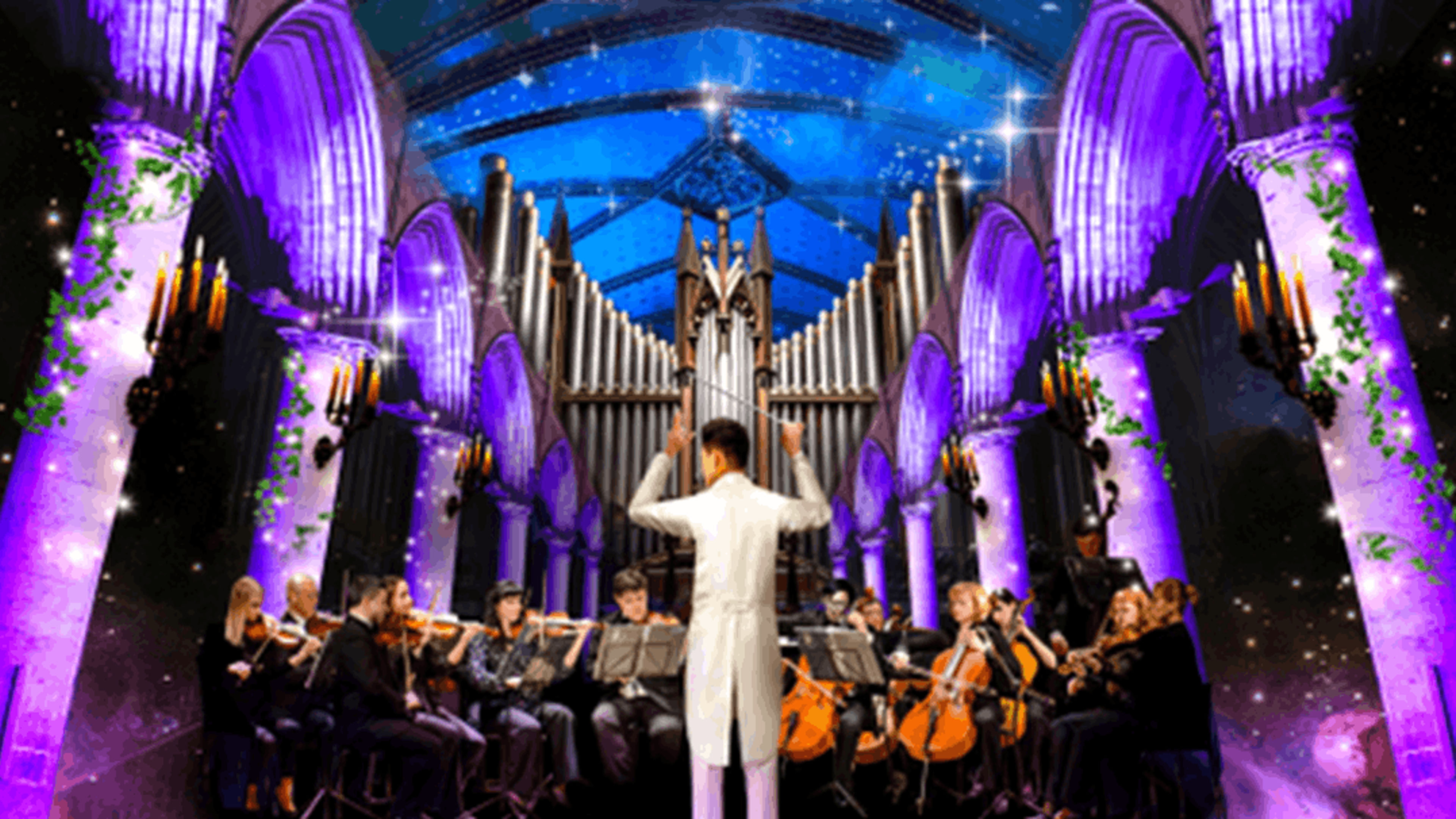 Promotional graphic for A Tribute to Hans Zimmer & Film Favorites Illuminated
