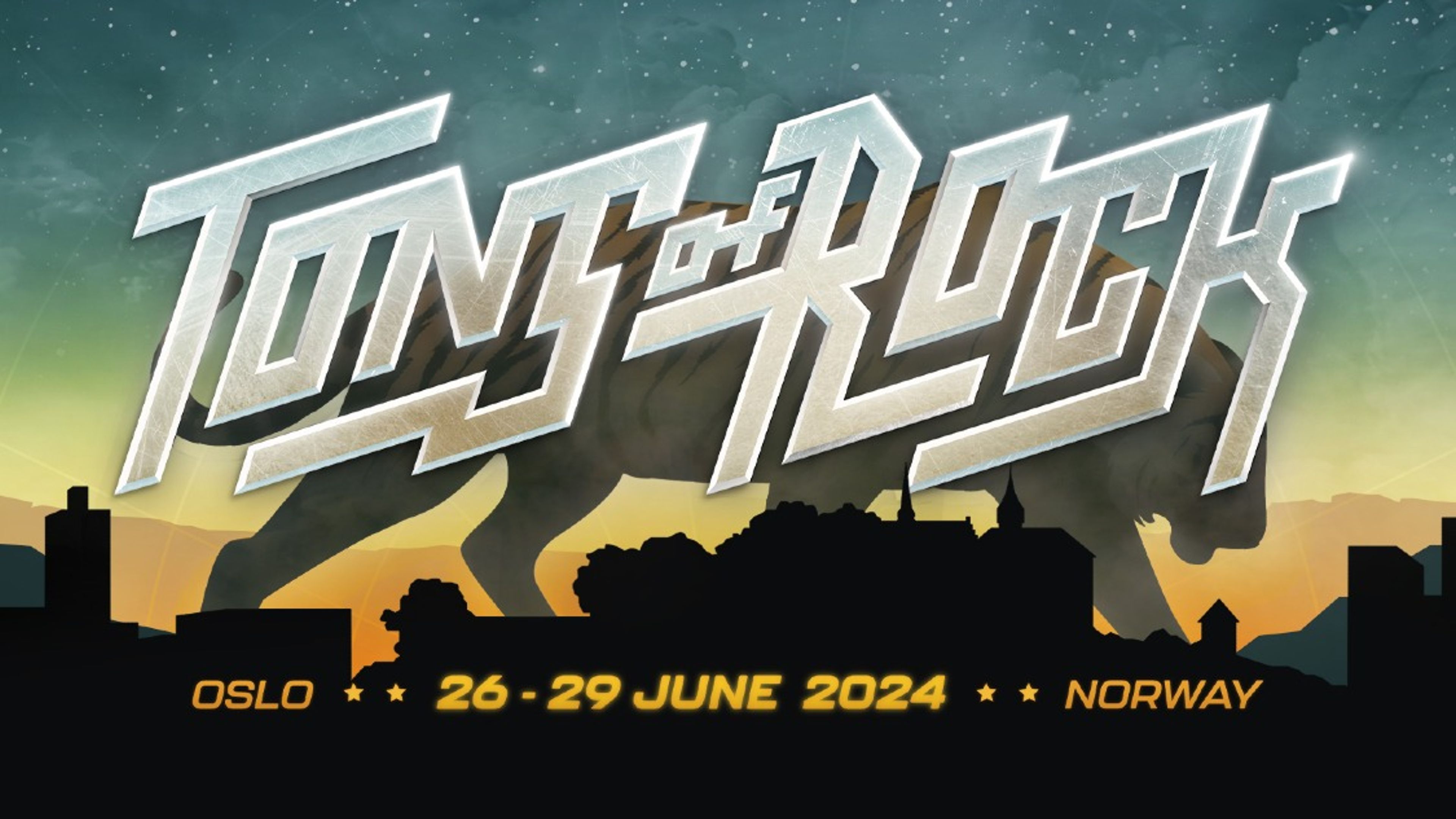 Promotional graphic for Tons Of Rock 