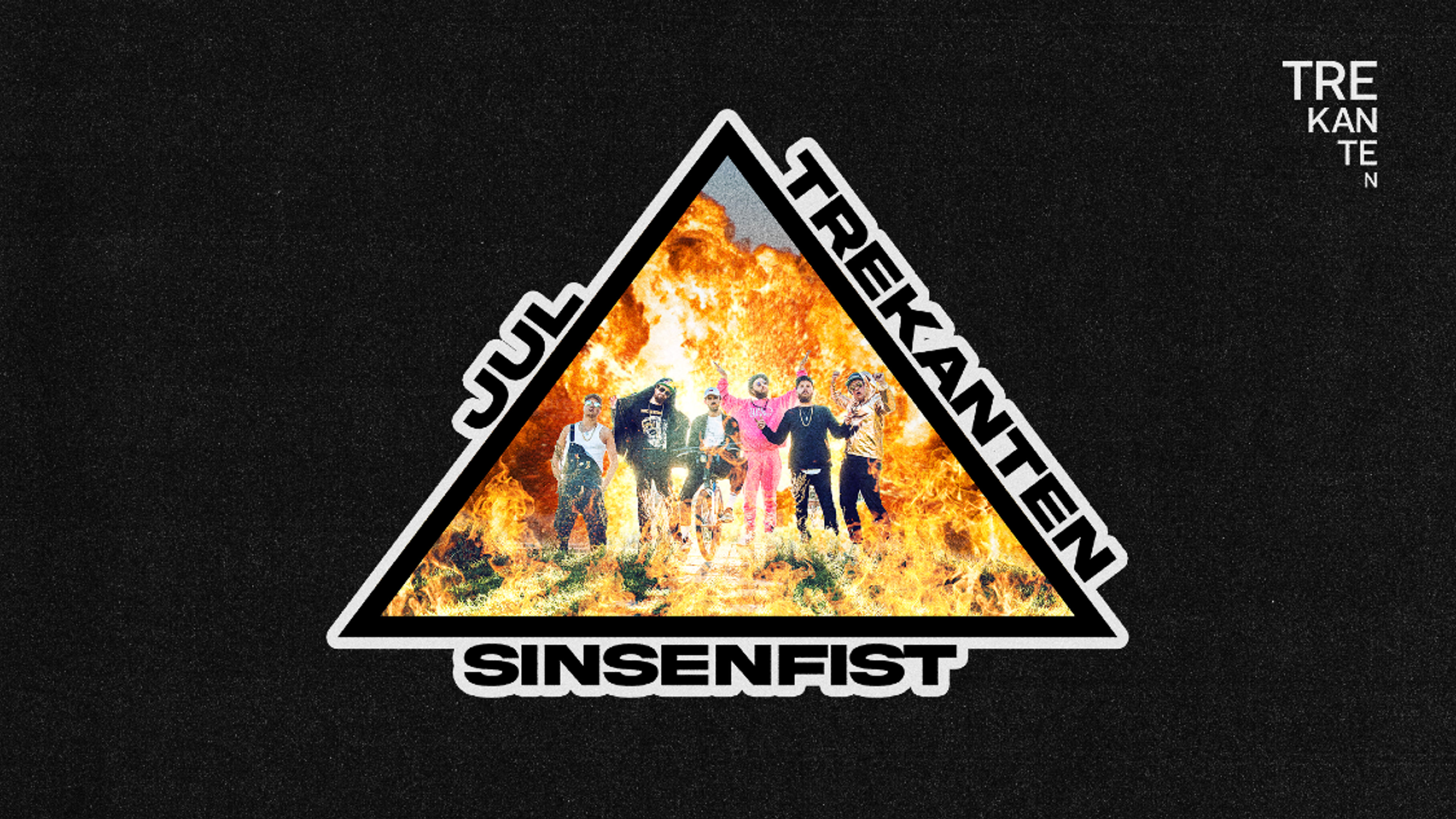 Promotional graphic for Sinsenfist på Trekanten