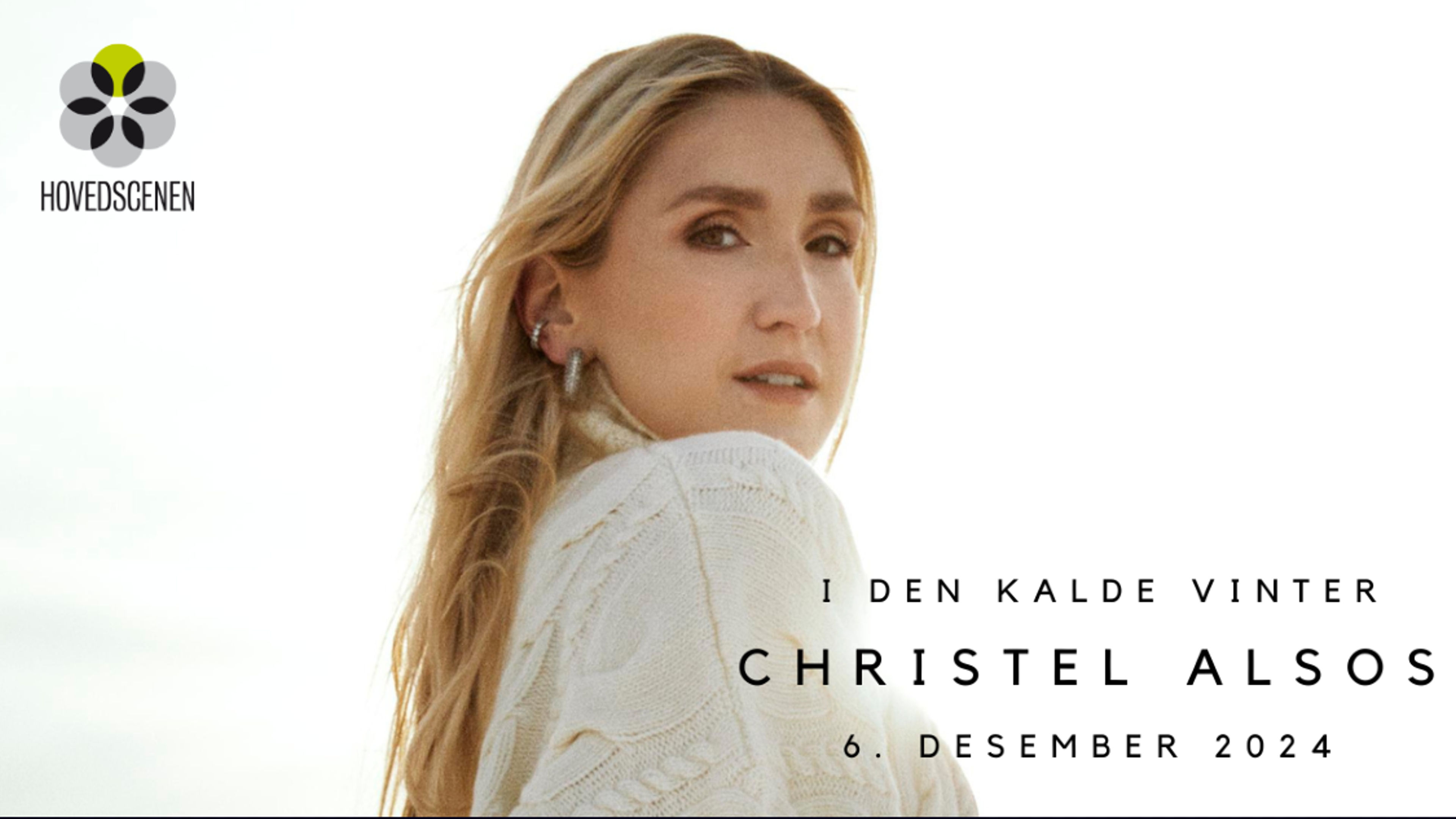 Promotional graphic for Christel Alsos