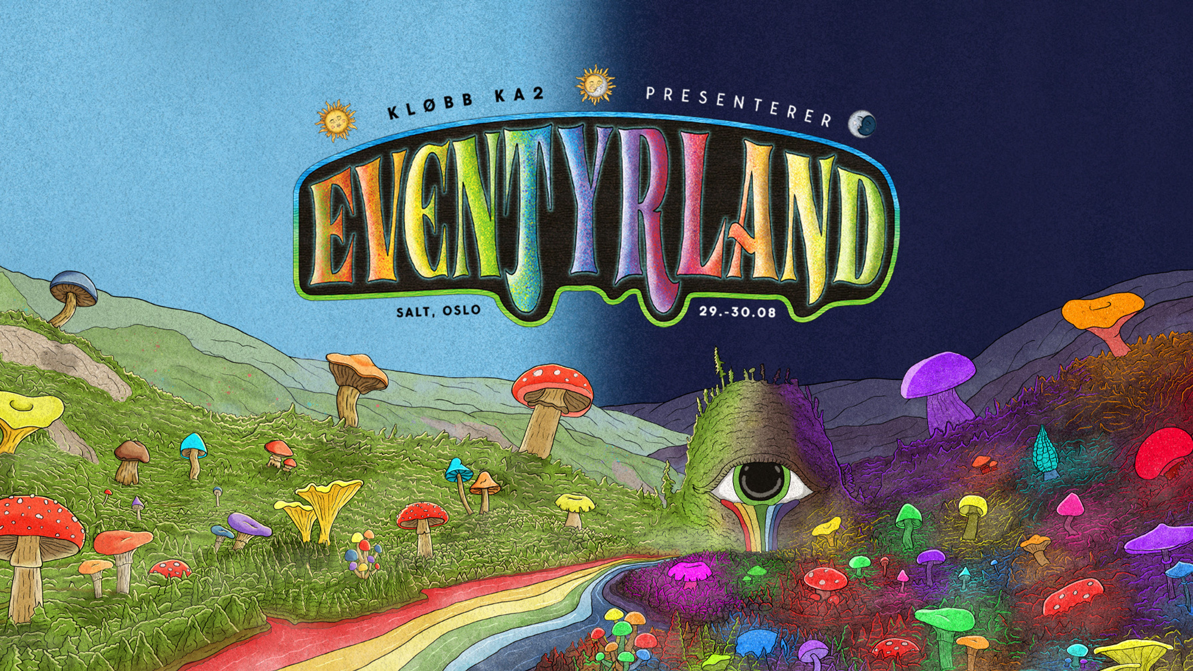 Promotional graphic for EVENTYRLAND FESTIVAL // DAG 1