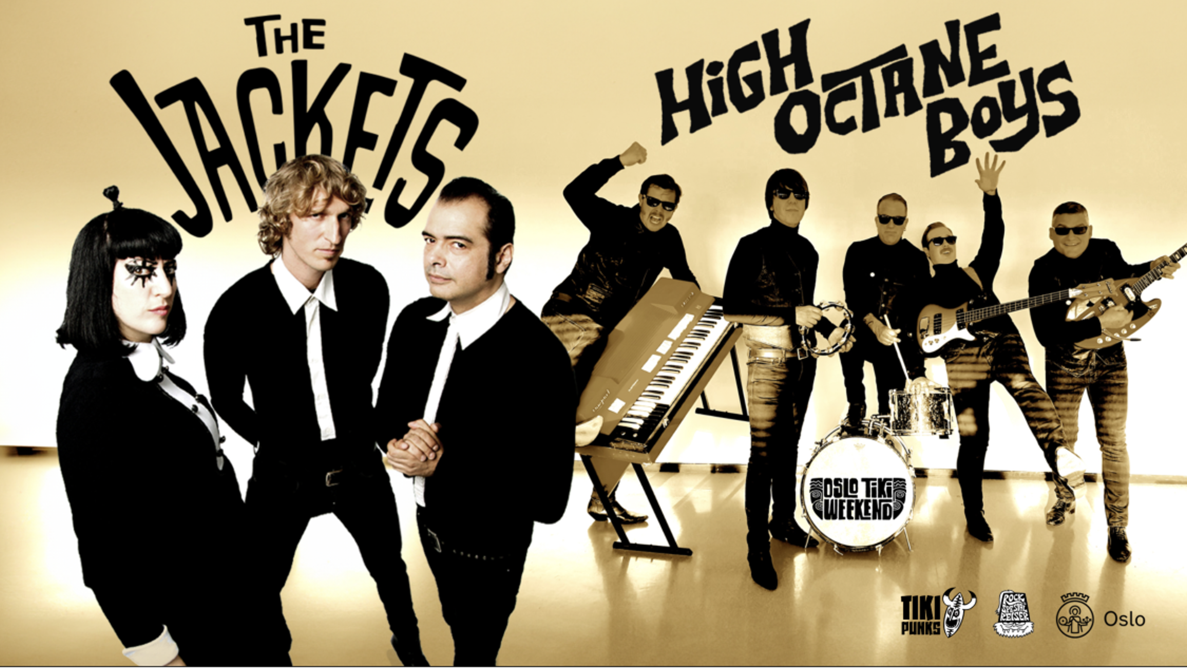 Promotional graphic for The Jackets + High Octane Boys // Mir