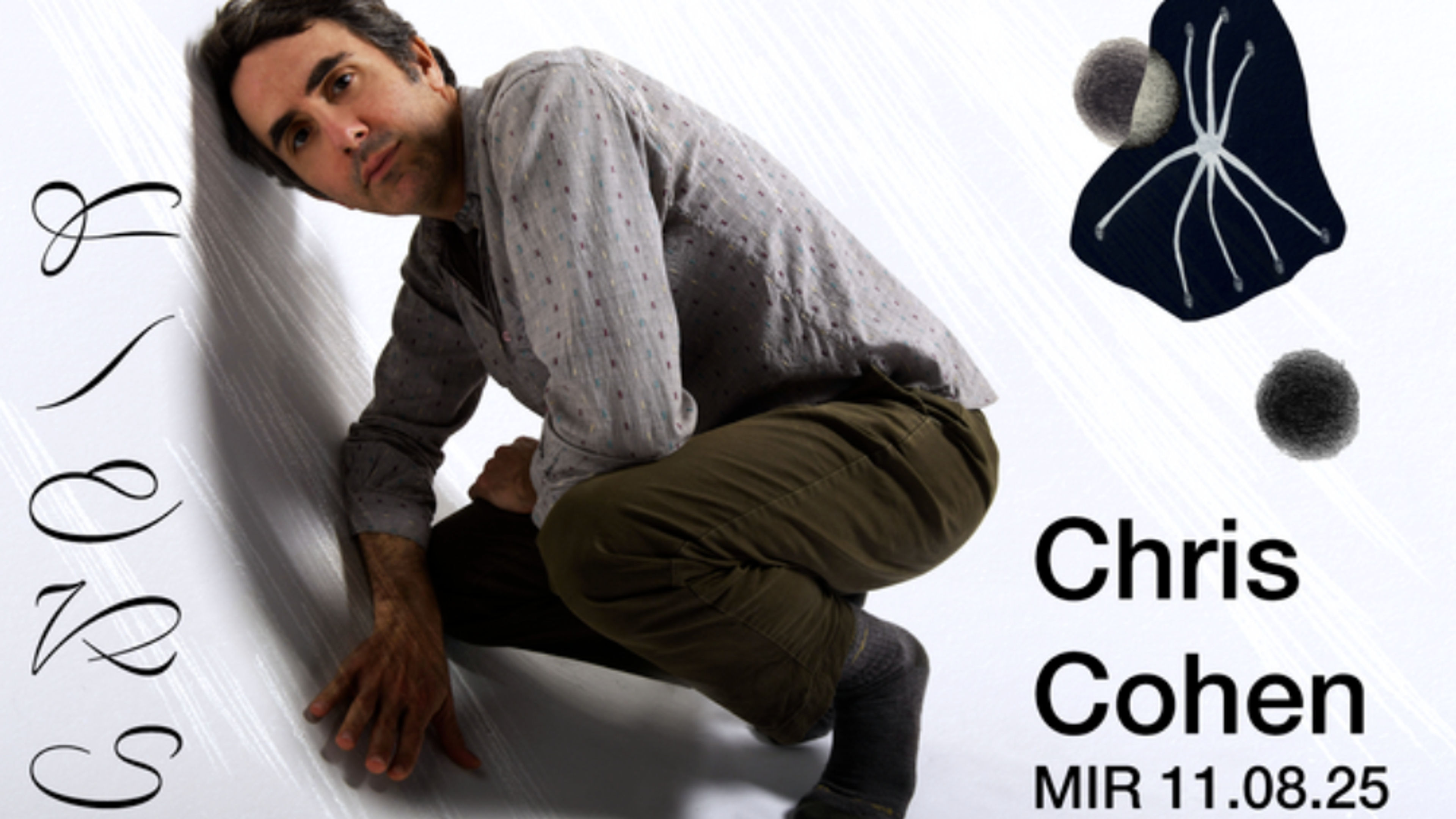Promotional graphic for F/eks : Chris Cohen