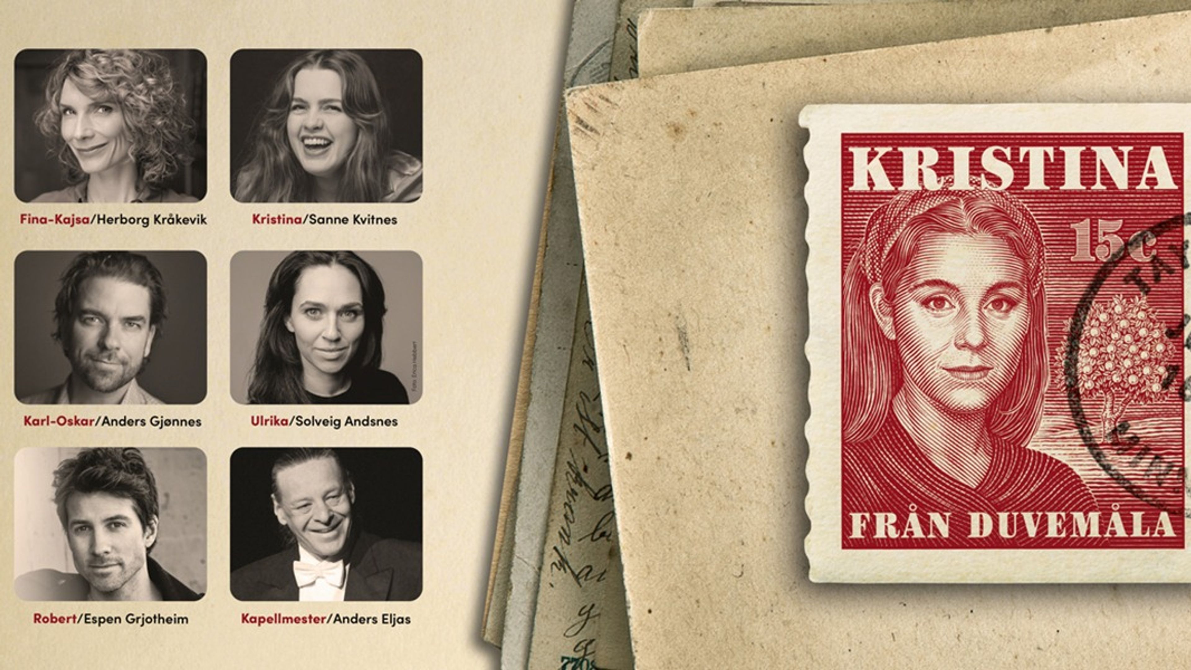Promotional graphic for Kristina frå Duvemåla