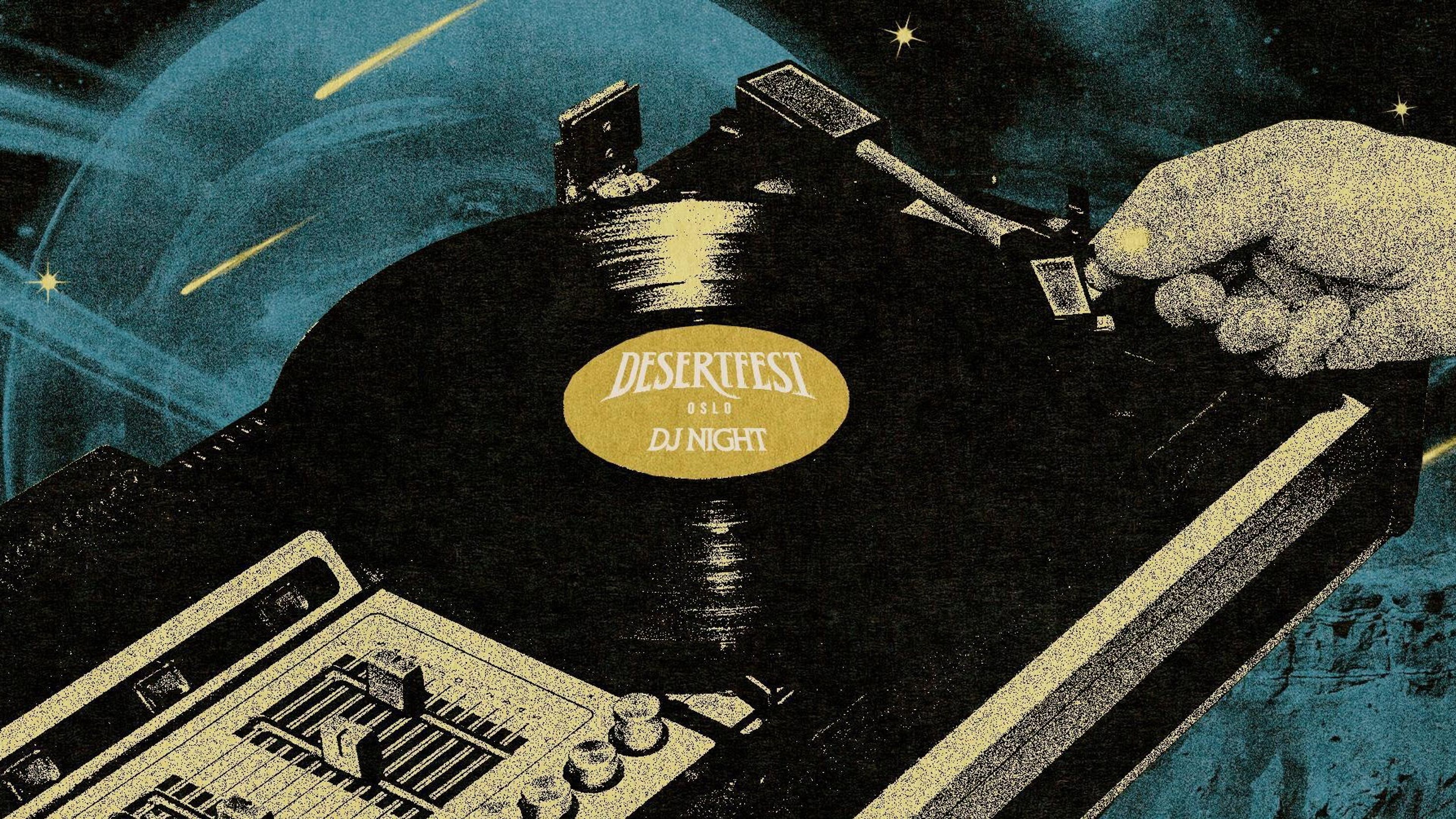 Promotional graphic for I baren: Desertfest Oslo DJ set!