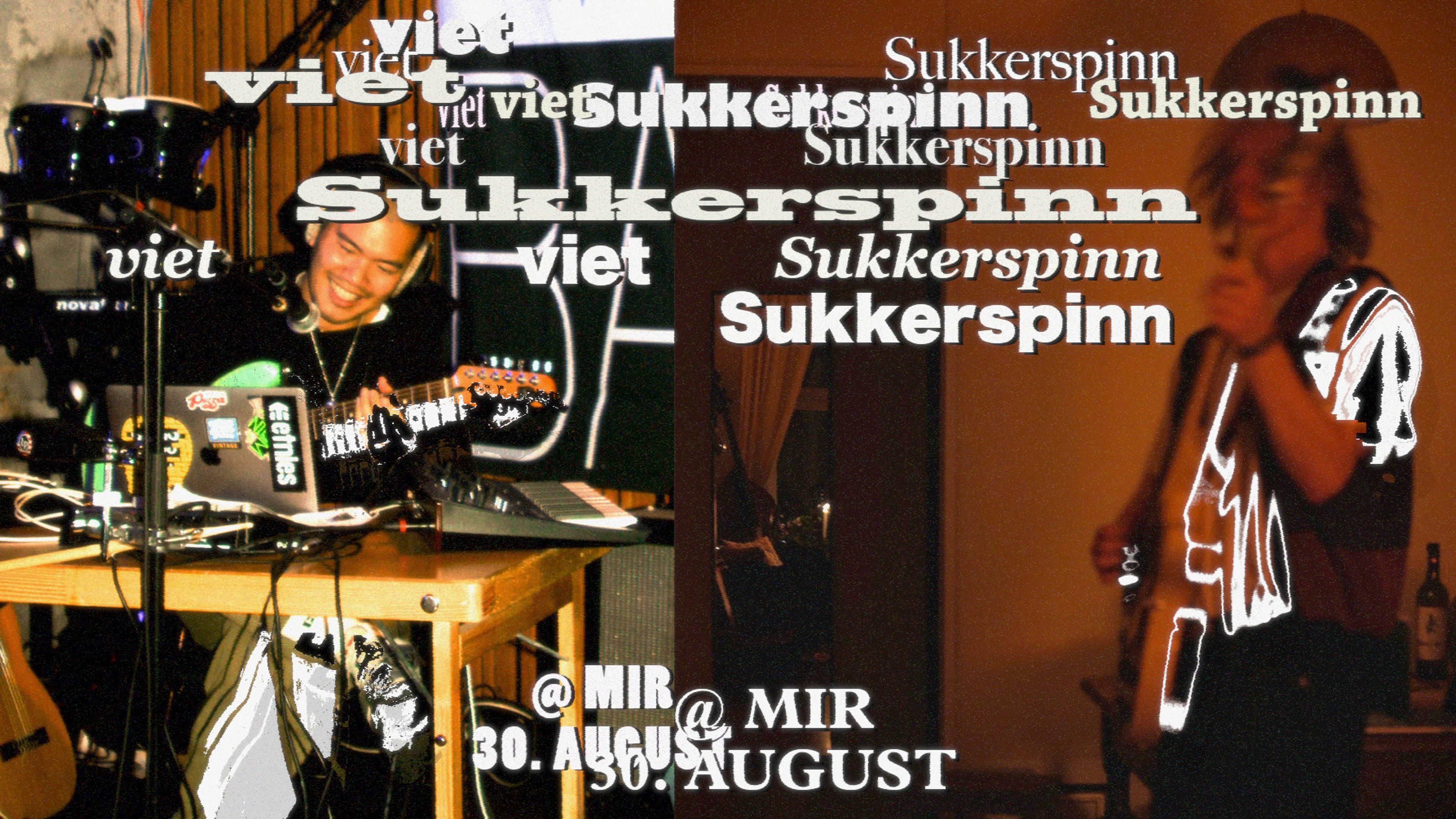 Promotional graphic for SUKKERSPINN // VIET