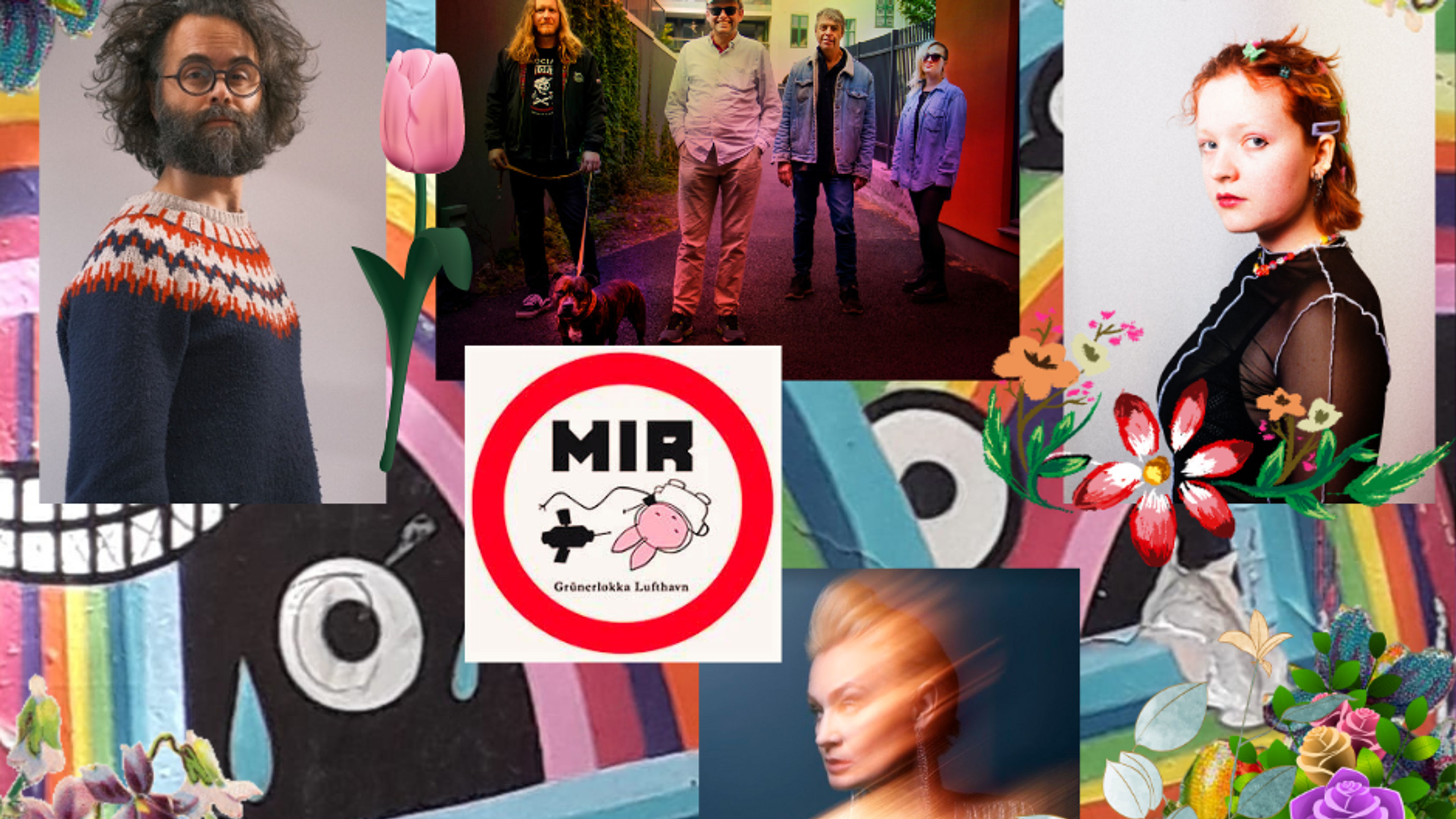 Promotional graphic for Klubbdagen på MIR: Alle Gode ting//Cathrin Gram//Margrete//True Cuckoo