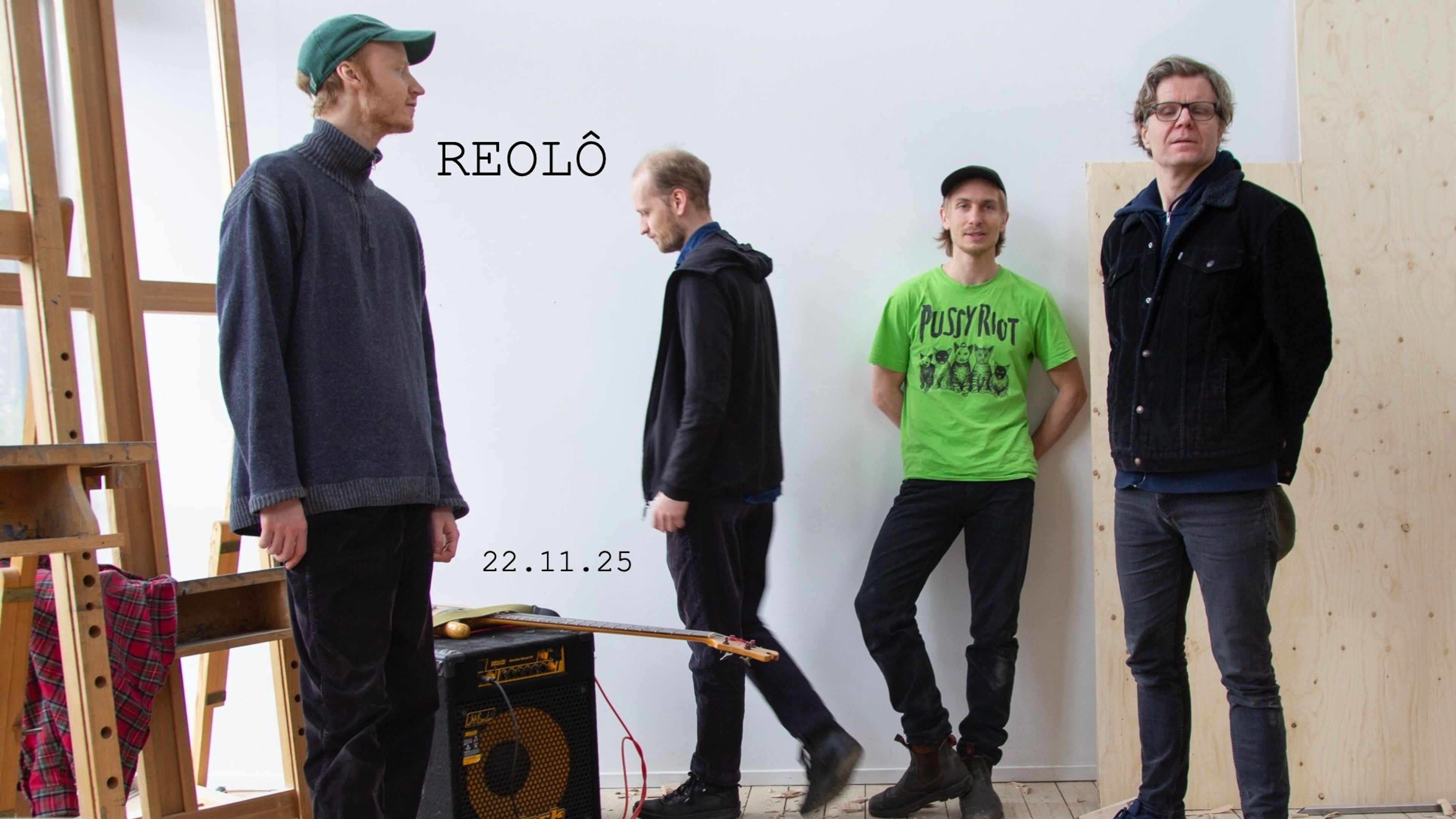 Promotional graphic for REOLÔ // Support: TBA // PARKSALONGEN