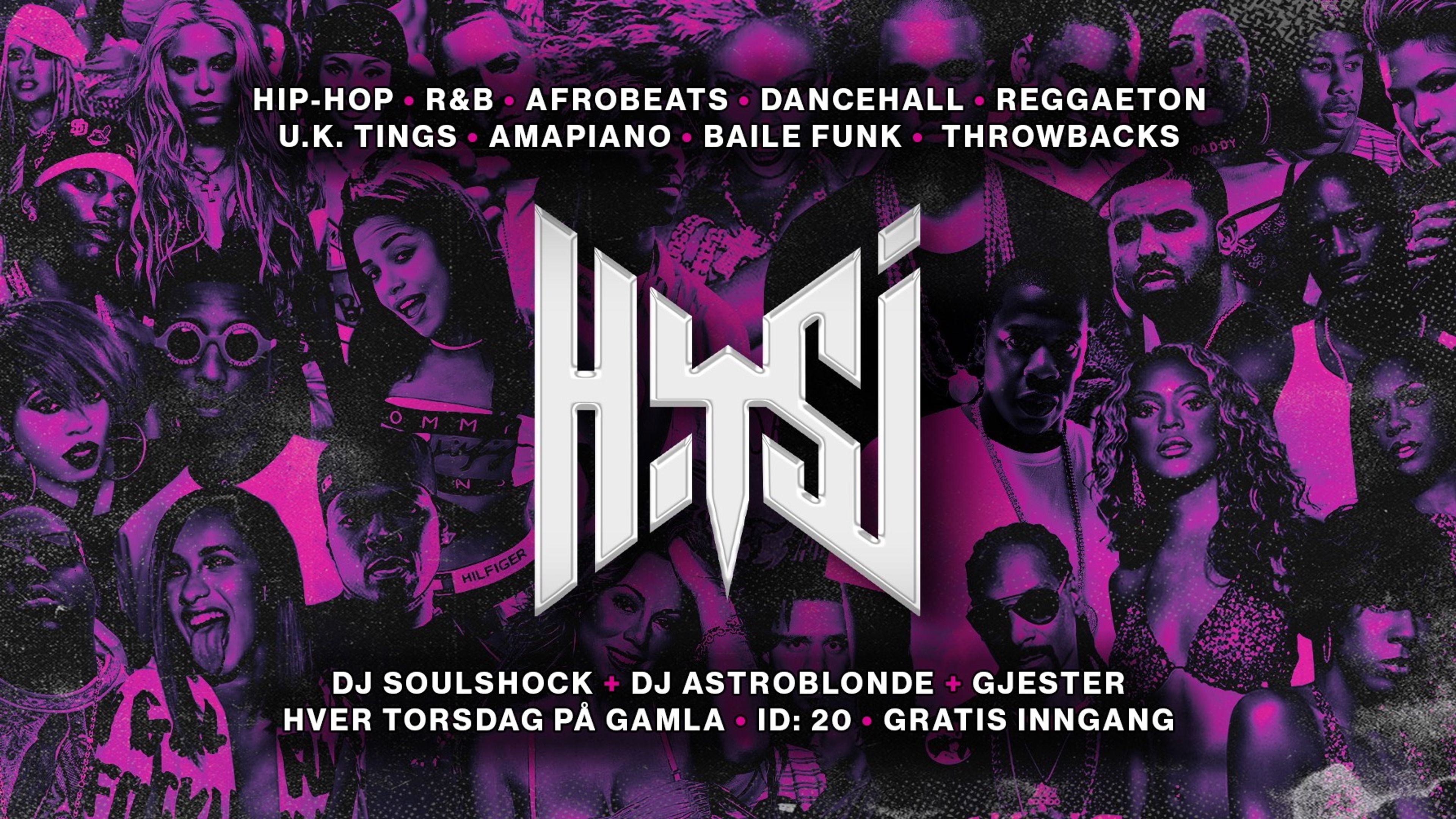 Promotional graphic for HYSJ - every Thursday @ GAMLA