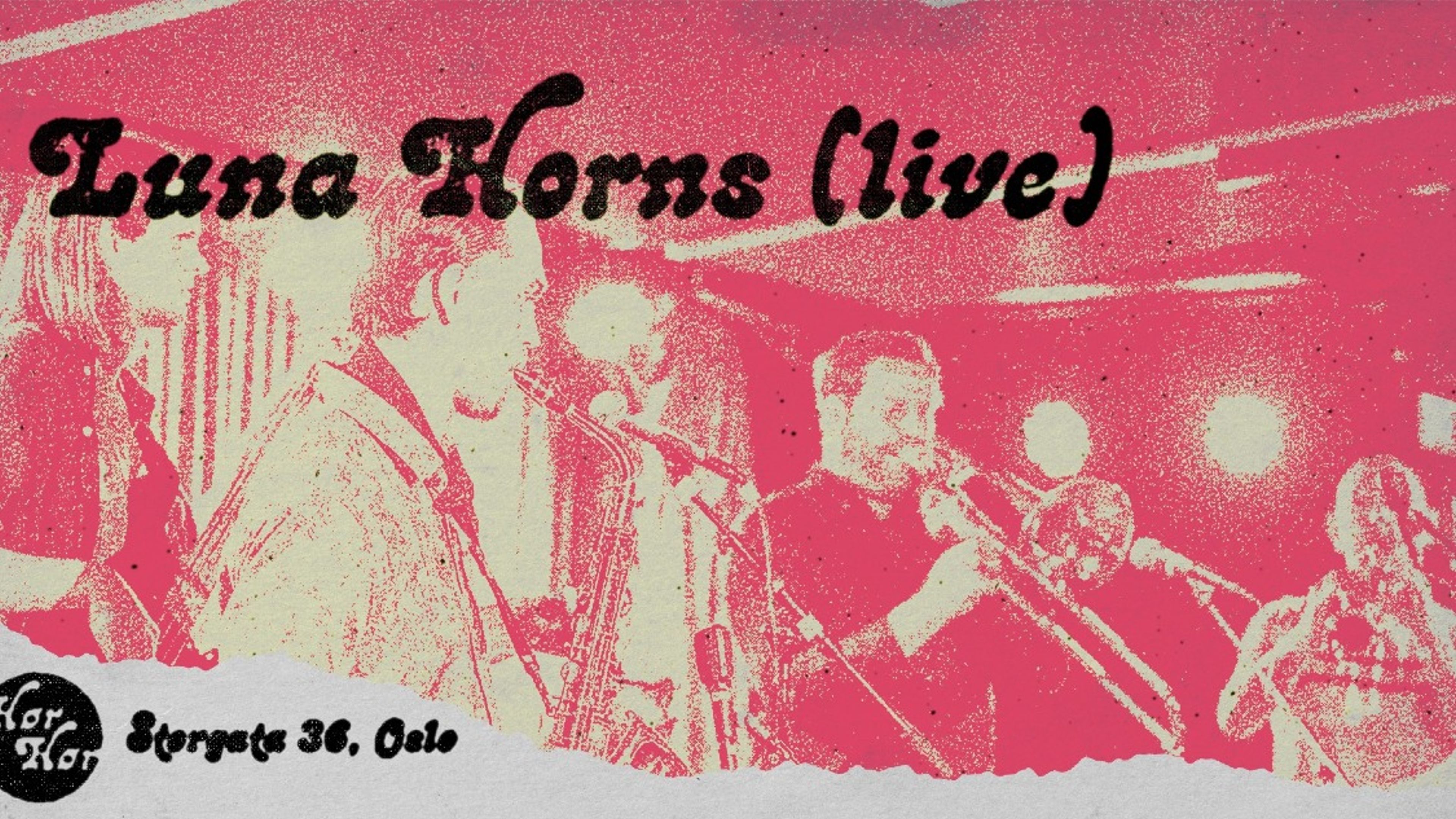 Promotional graphic for Luna Horns (live)
