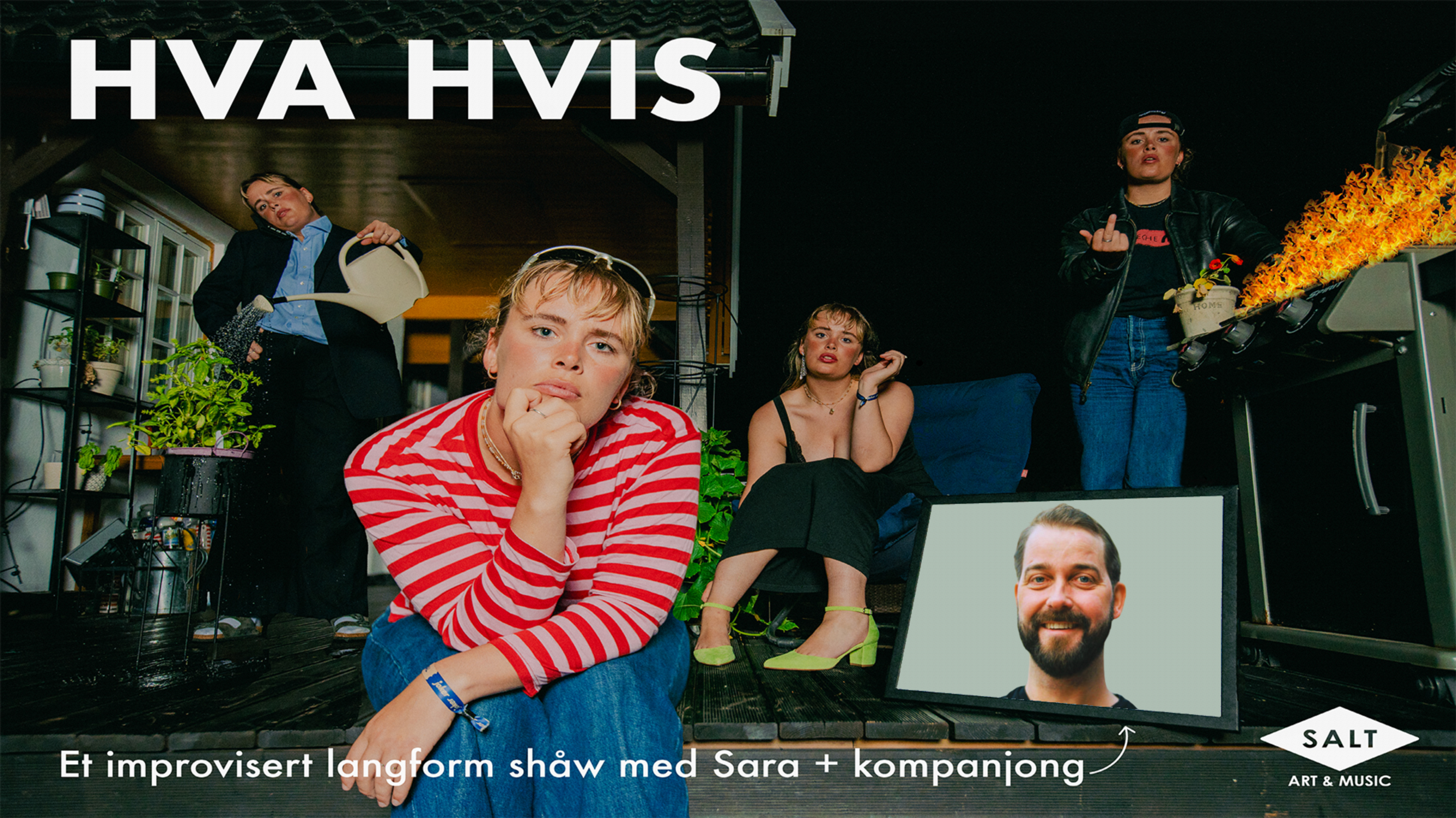Promotional graphic for HVA HVIS med gjest: Olli Wermskog