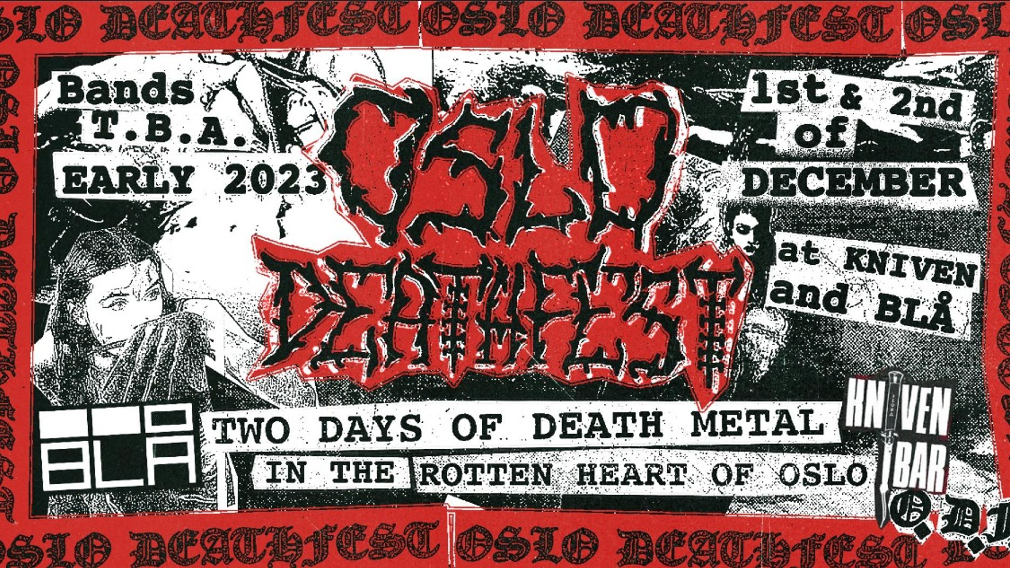 Promotional graphic for Oslo Deathfest