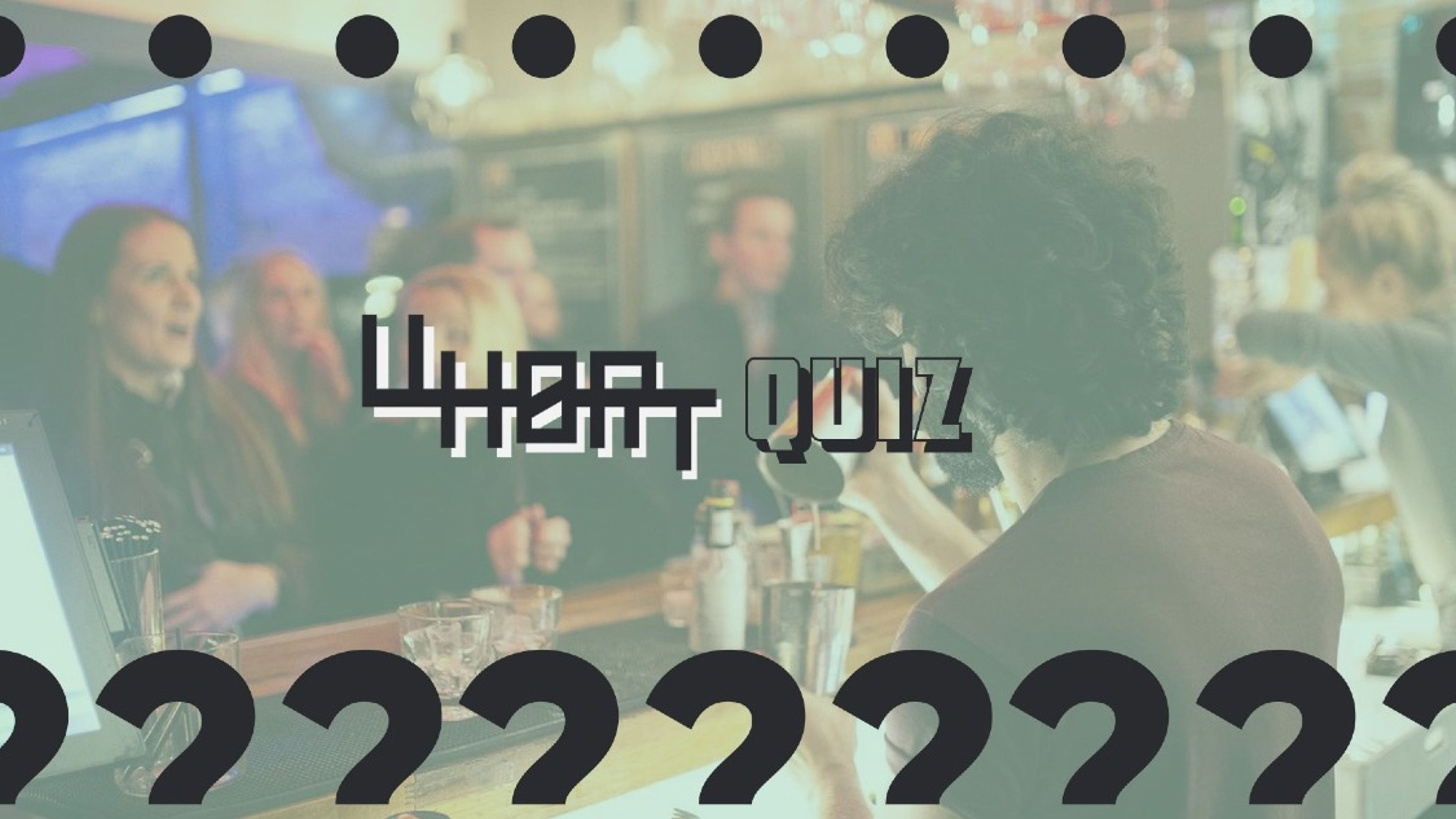 Promotional graphic for UHØRT QUIZ 