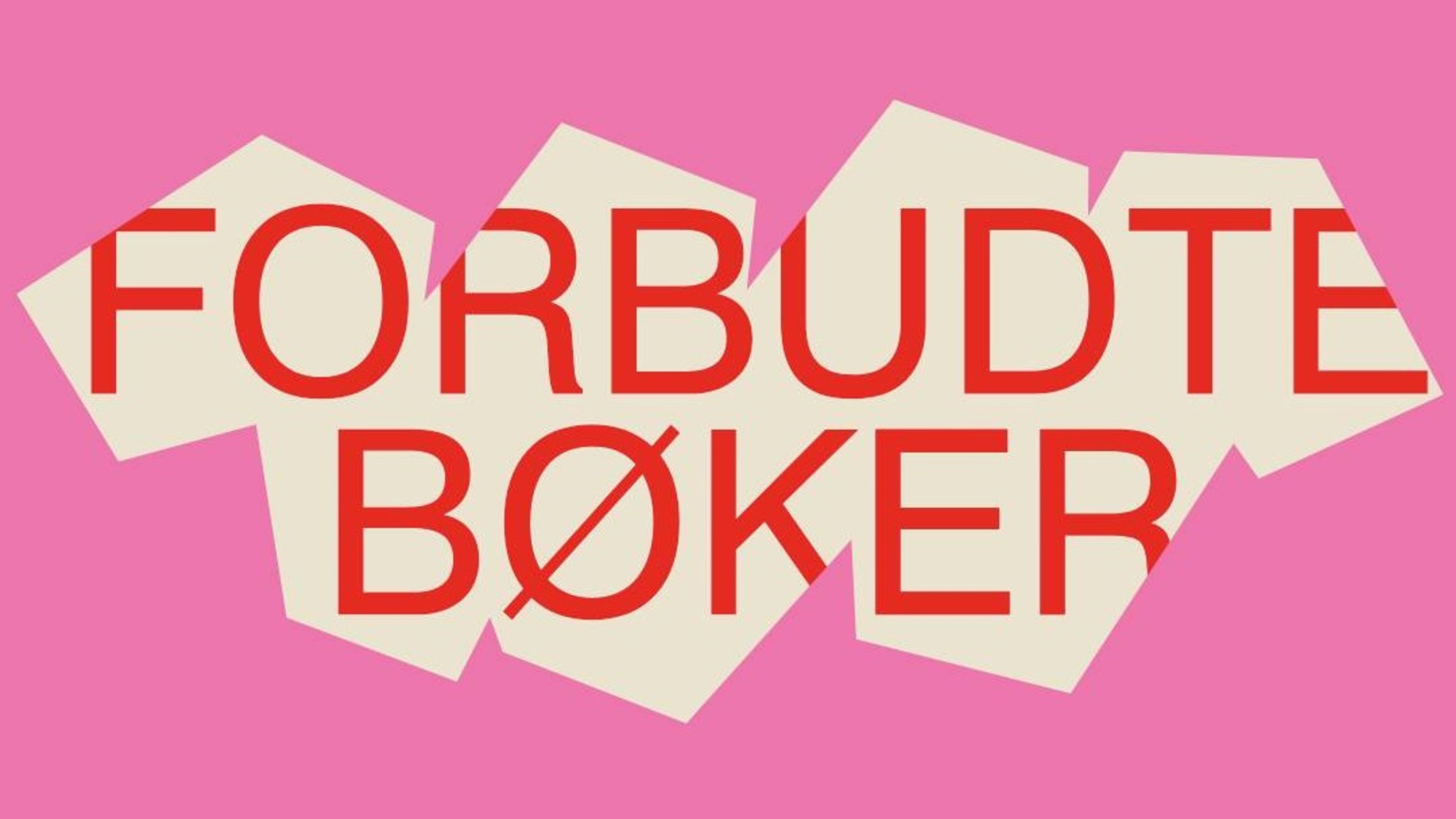 Promotional graphic for Bokprat: forbudte bøker