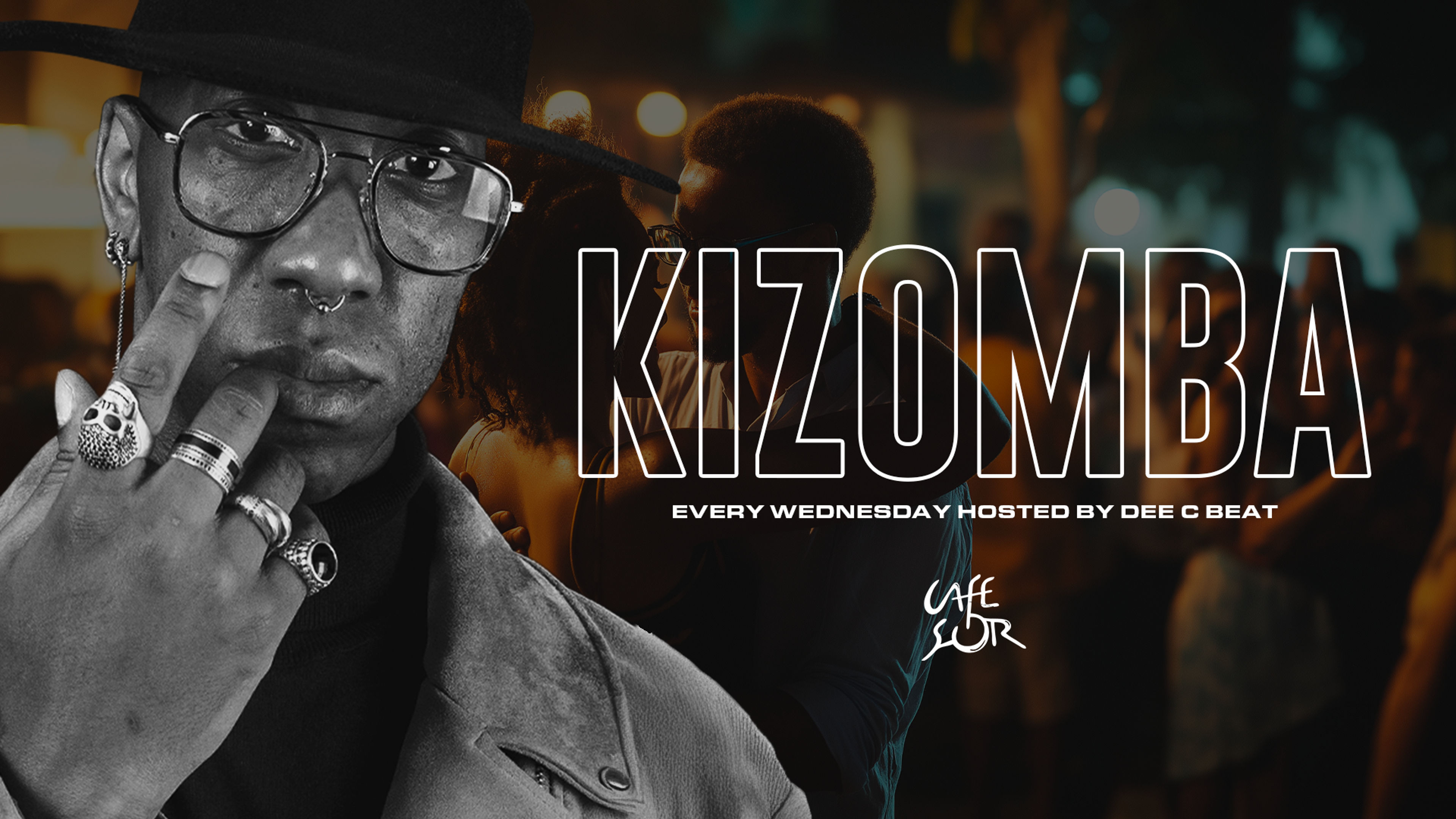 Promotional graphic for KIZOMBA NIGHT // DJ DEE C BEATS