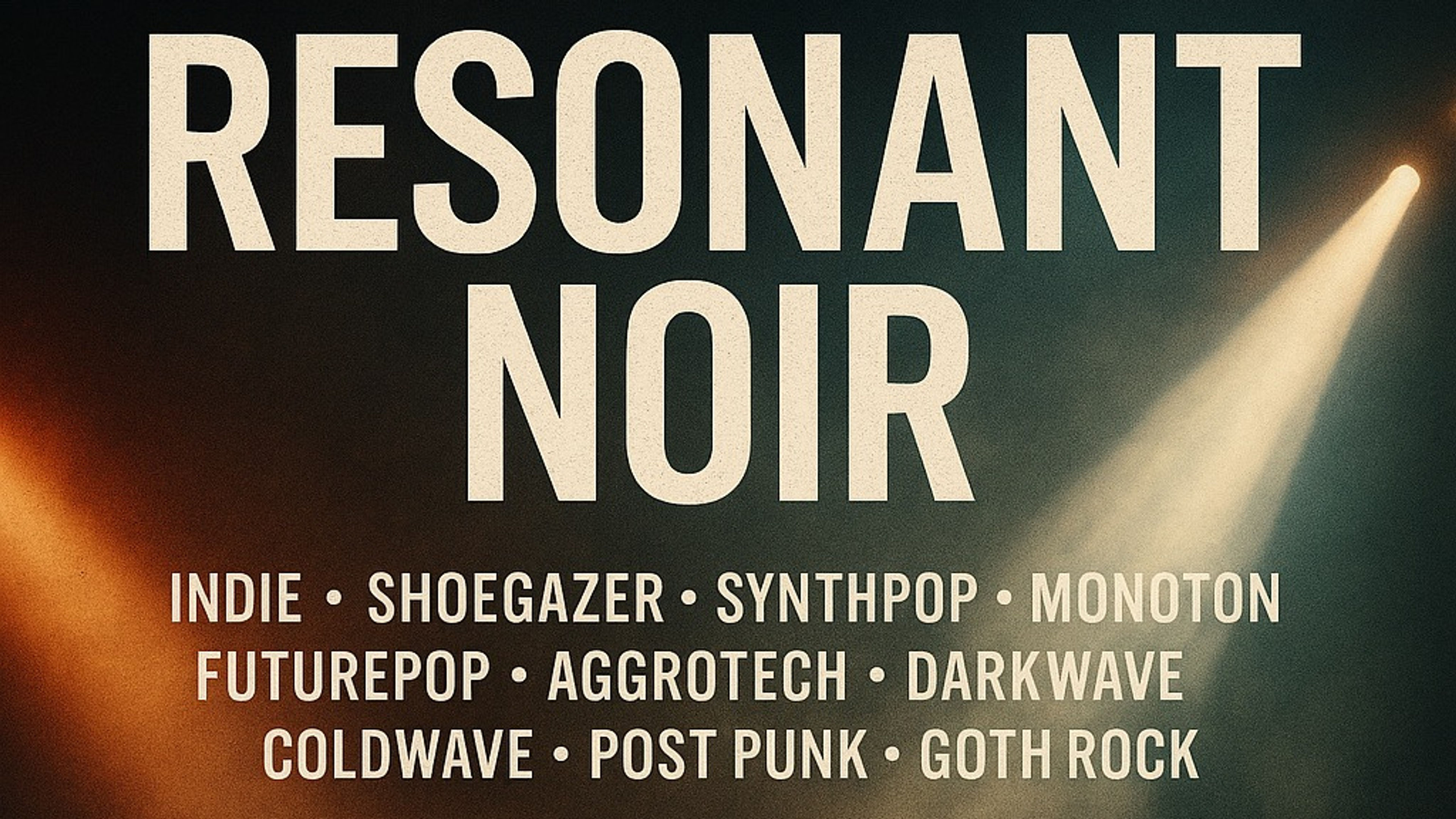 Promotional graphic for Resonenet Noir  (DJ)