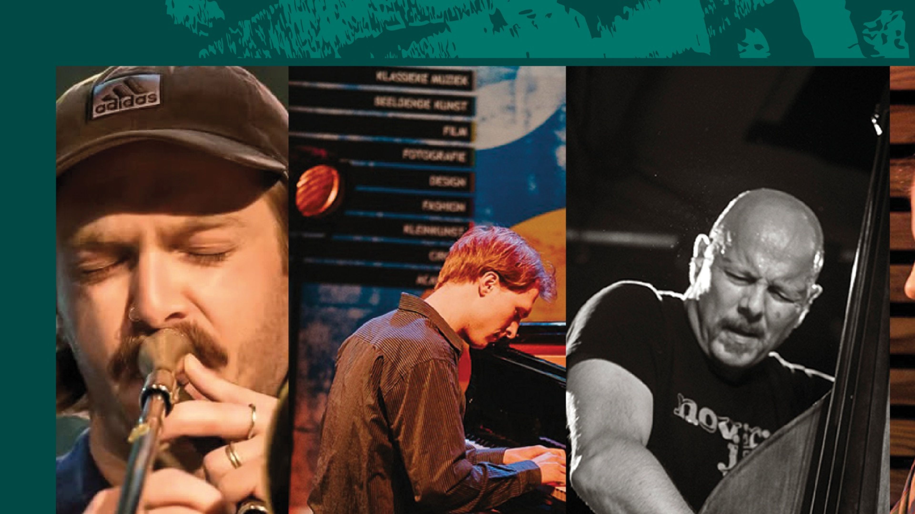 Promotional graphic for Jam med Bjelkerud/ Moshagen/ Håker Flaten/ Narvesen | Oslo jazzfestival