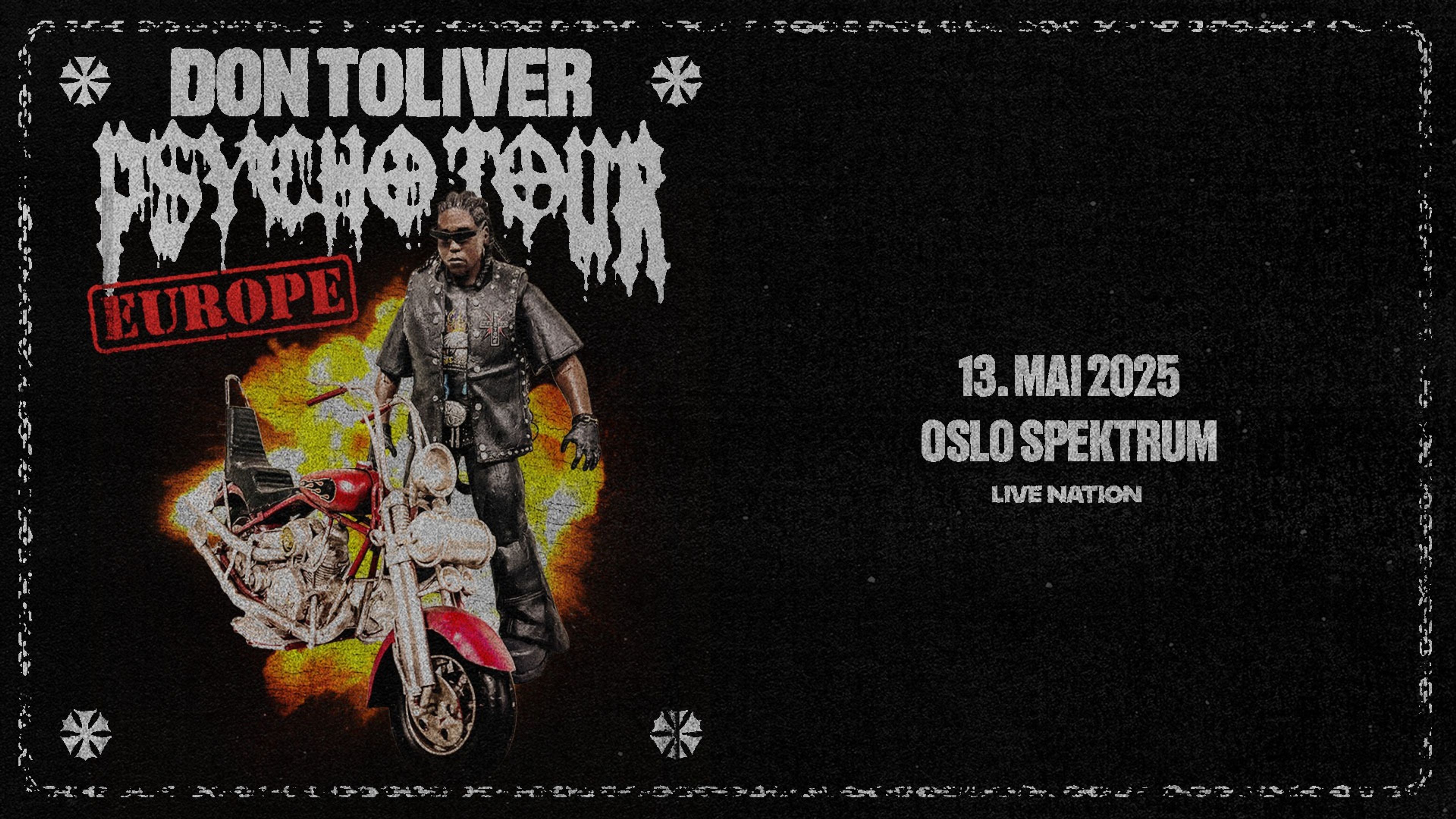 Promotional graphic for Don Toliver – PSYCHO Tour