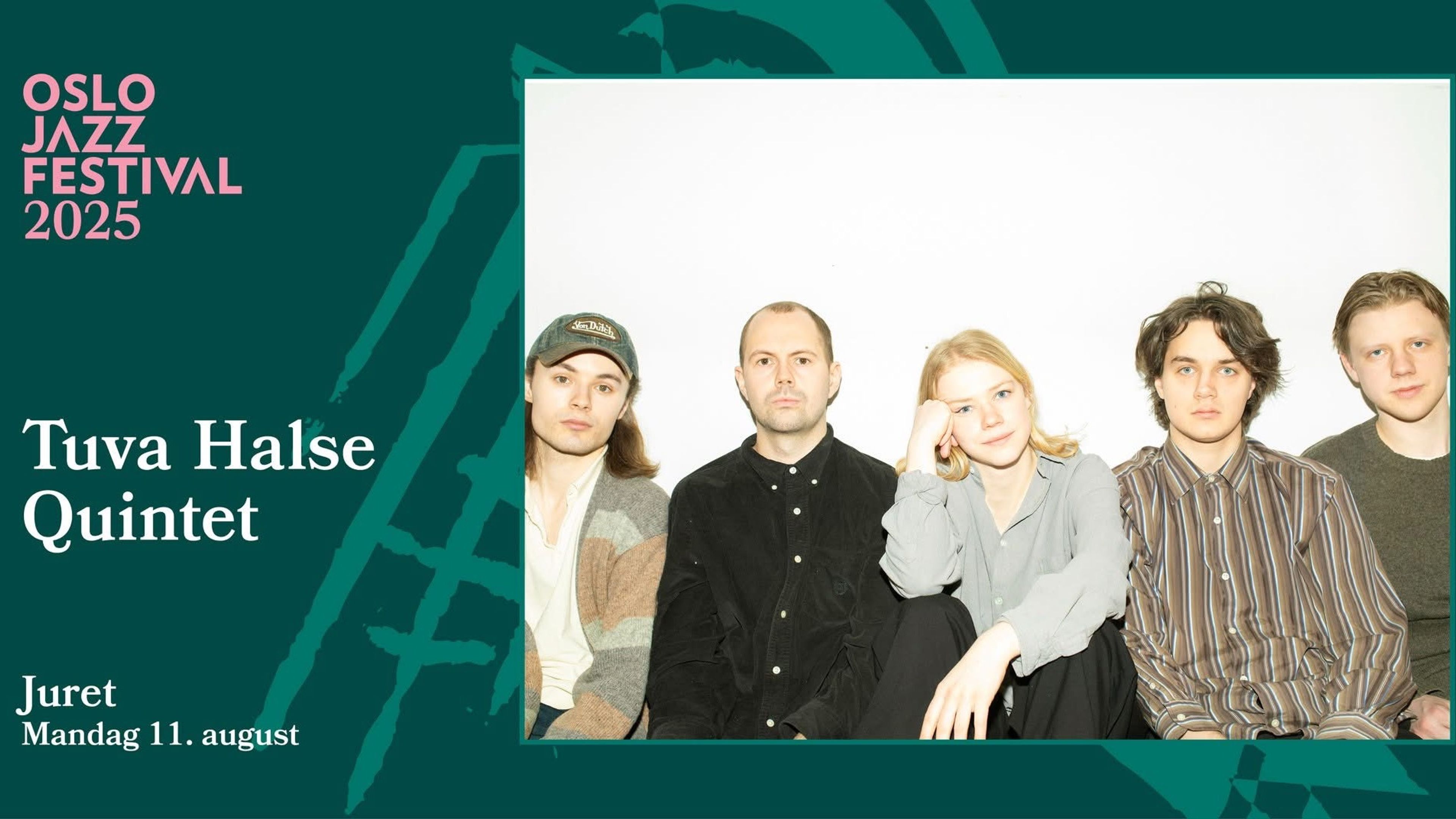 Promotional graphic for Tuva Halse Quintet | Oslo jazzfestival