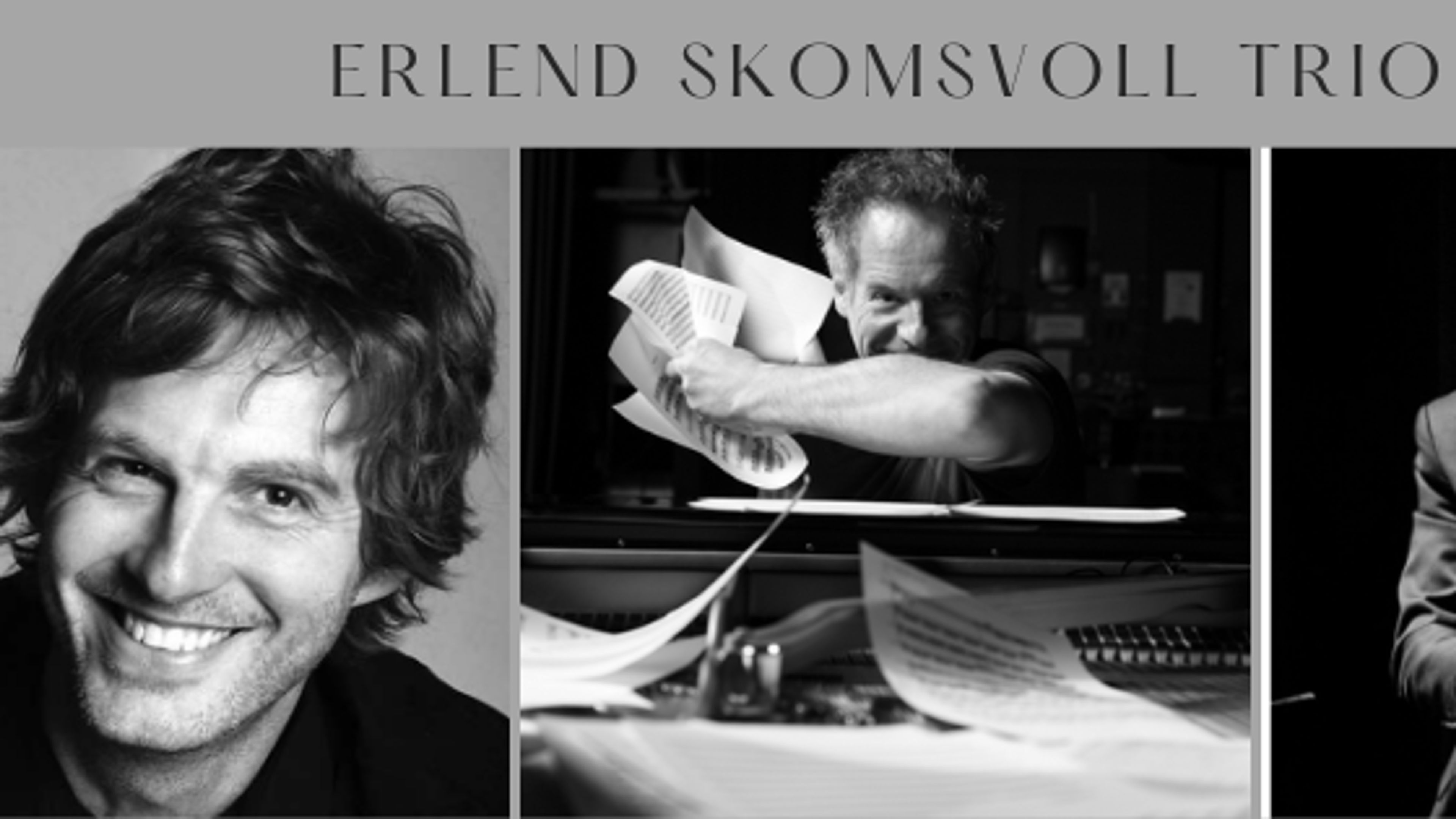 Promotional graphic for Erlend Skomsvoll Trio