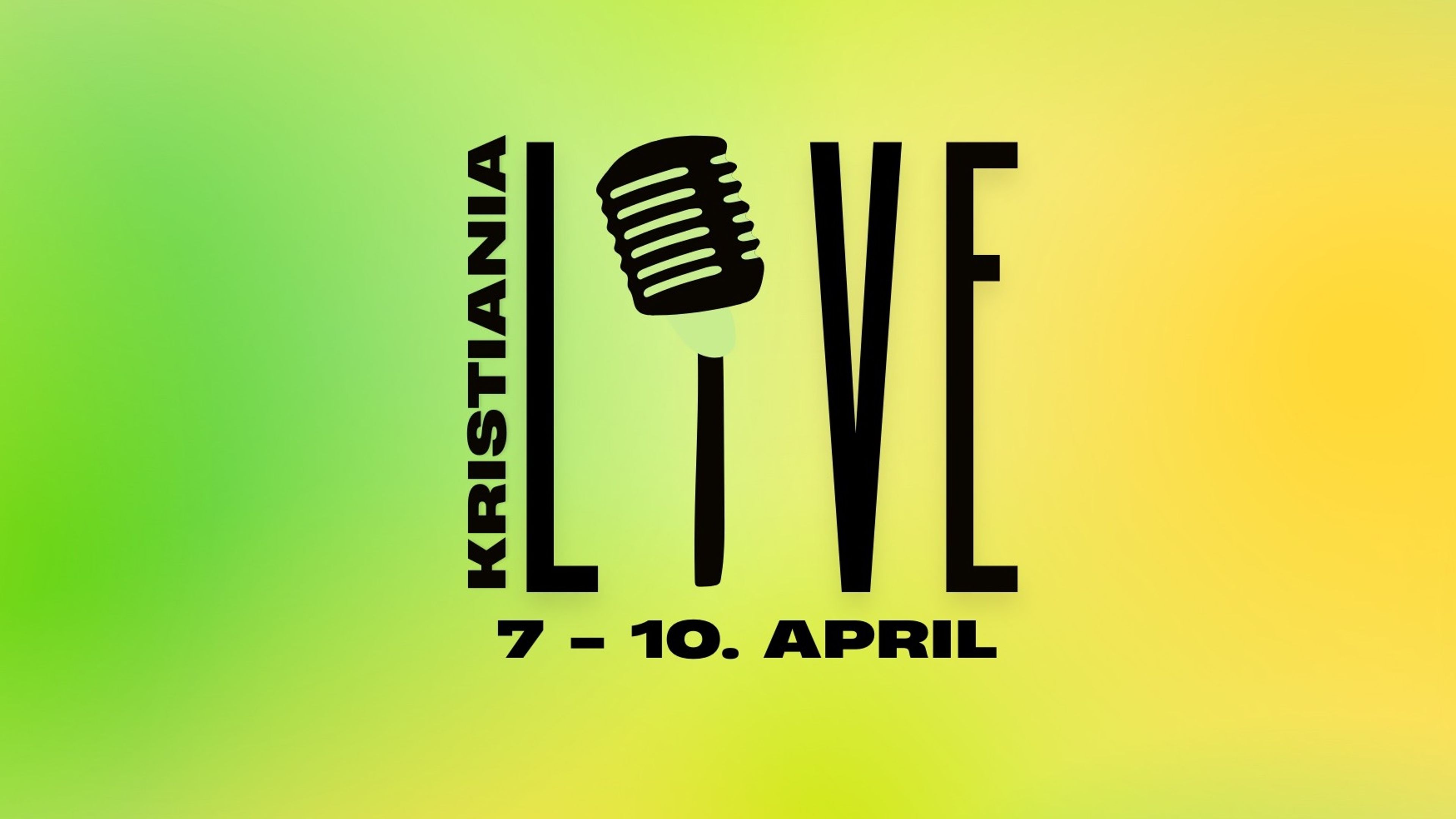 Promotional graphic for Kristiania Live