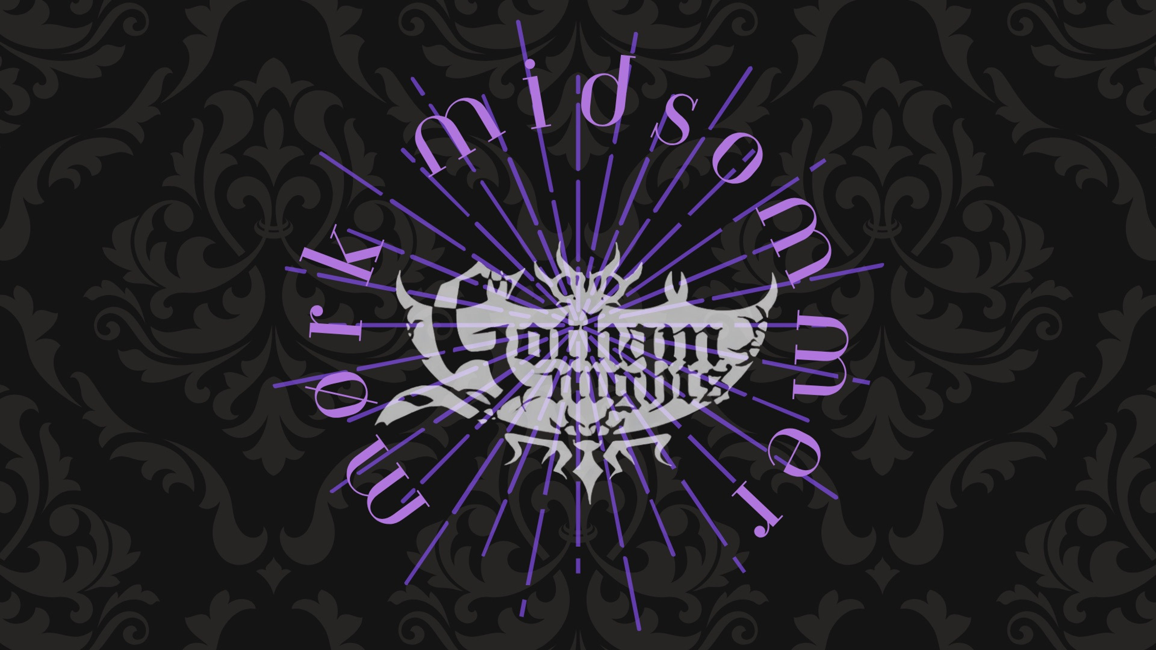 Promotional graphic for Midtsommer Mareritt Goth-Klubb @MIR