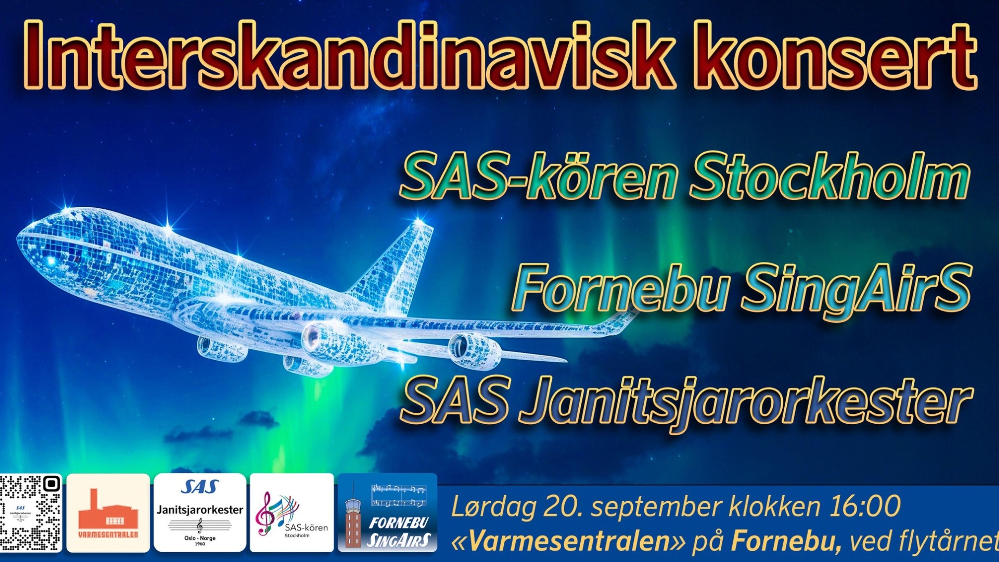 Promotional graphic for Interskandinavisk konsert