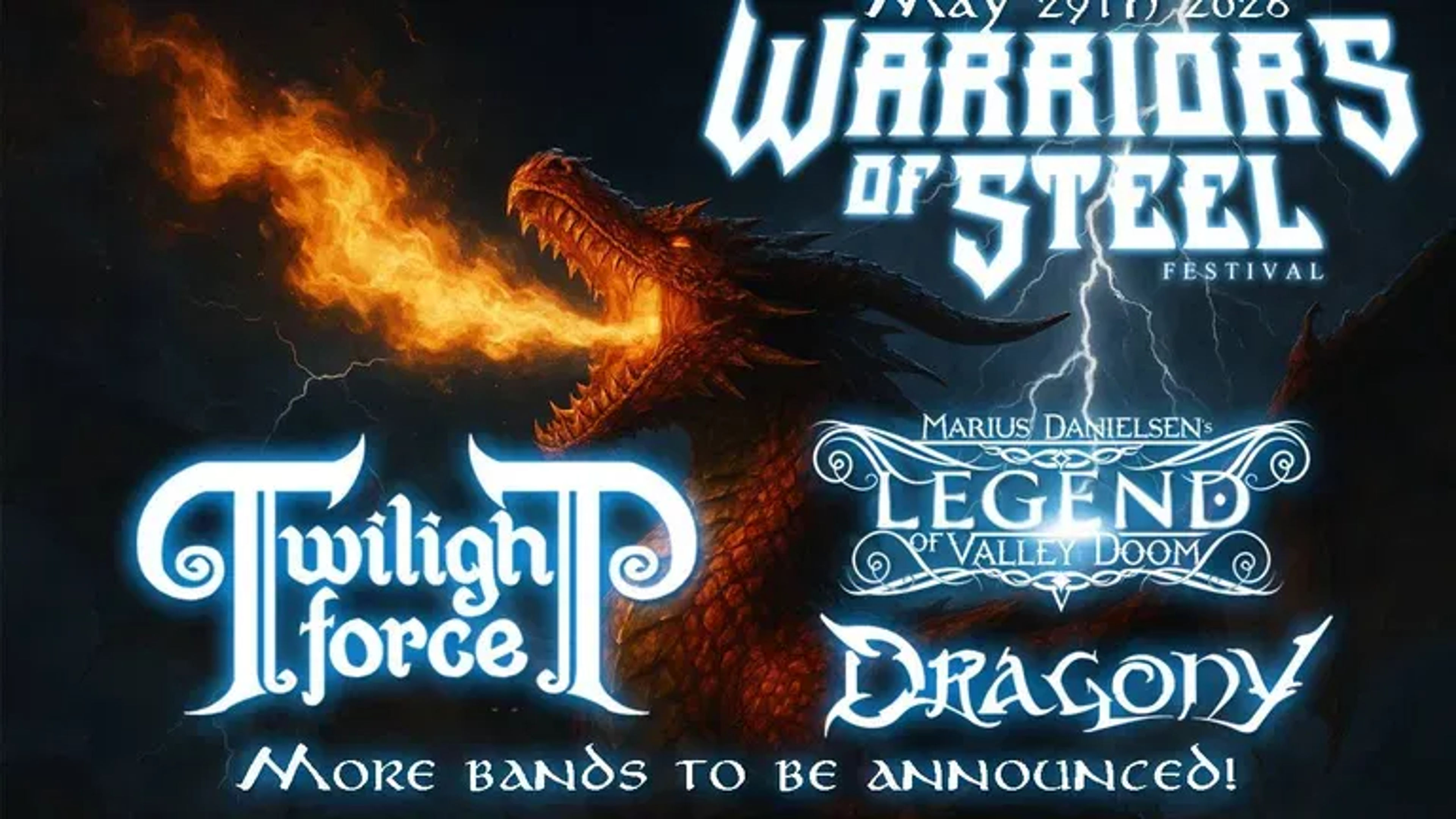 Promotional graphic for Warriors of Steel Festival 
