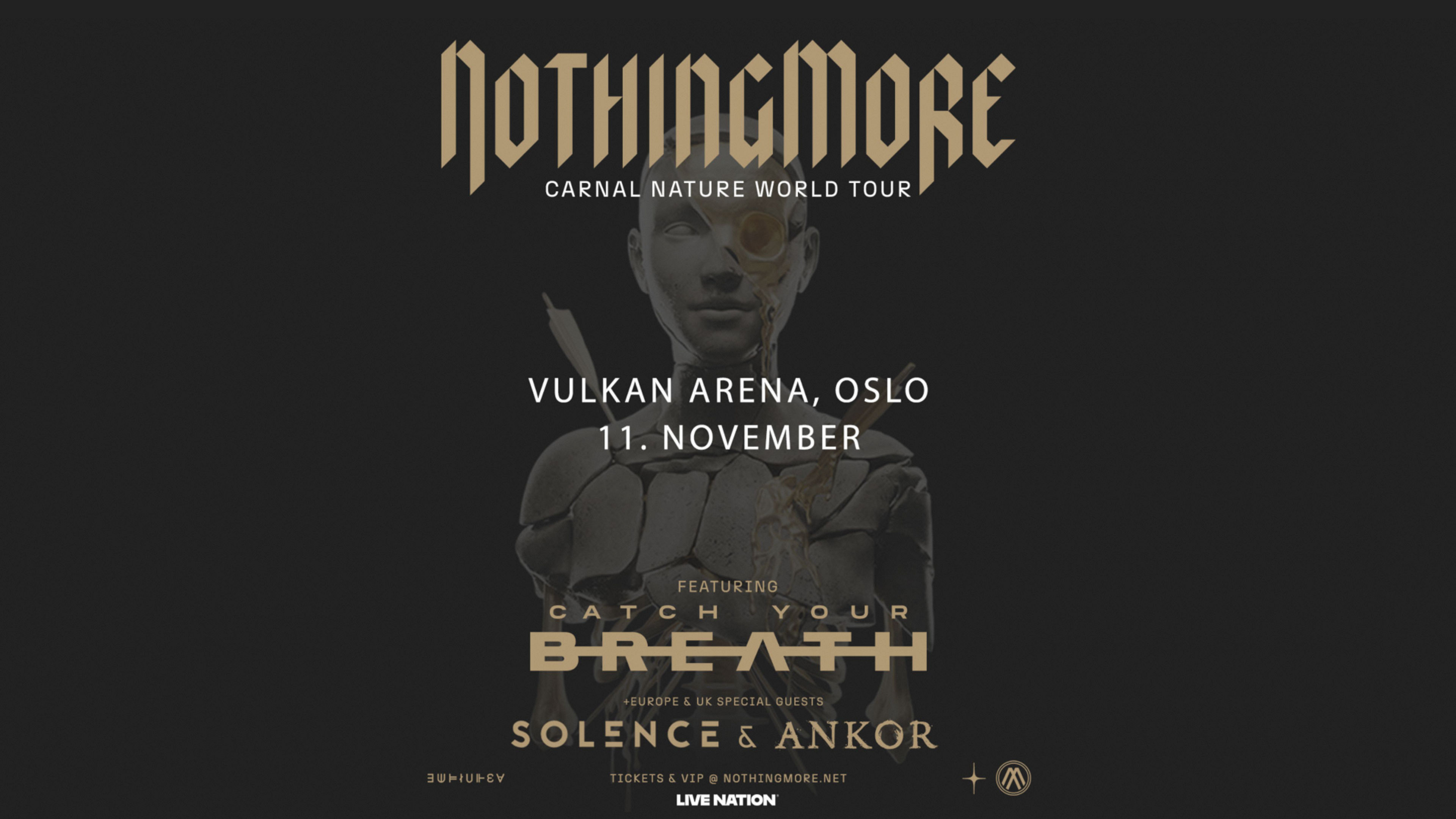 Promotiv grafikk for NOTHING MORE