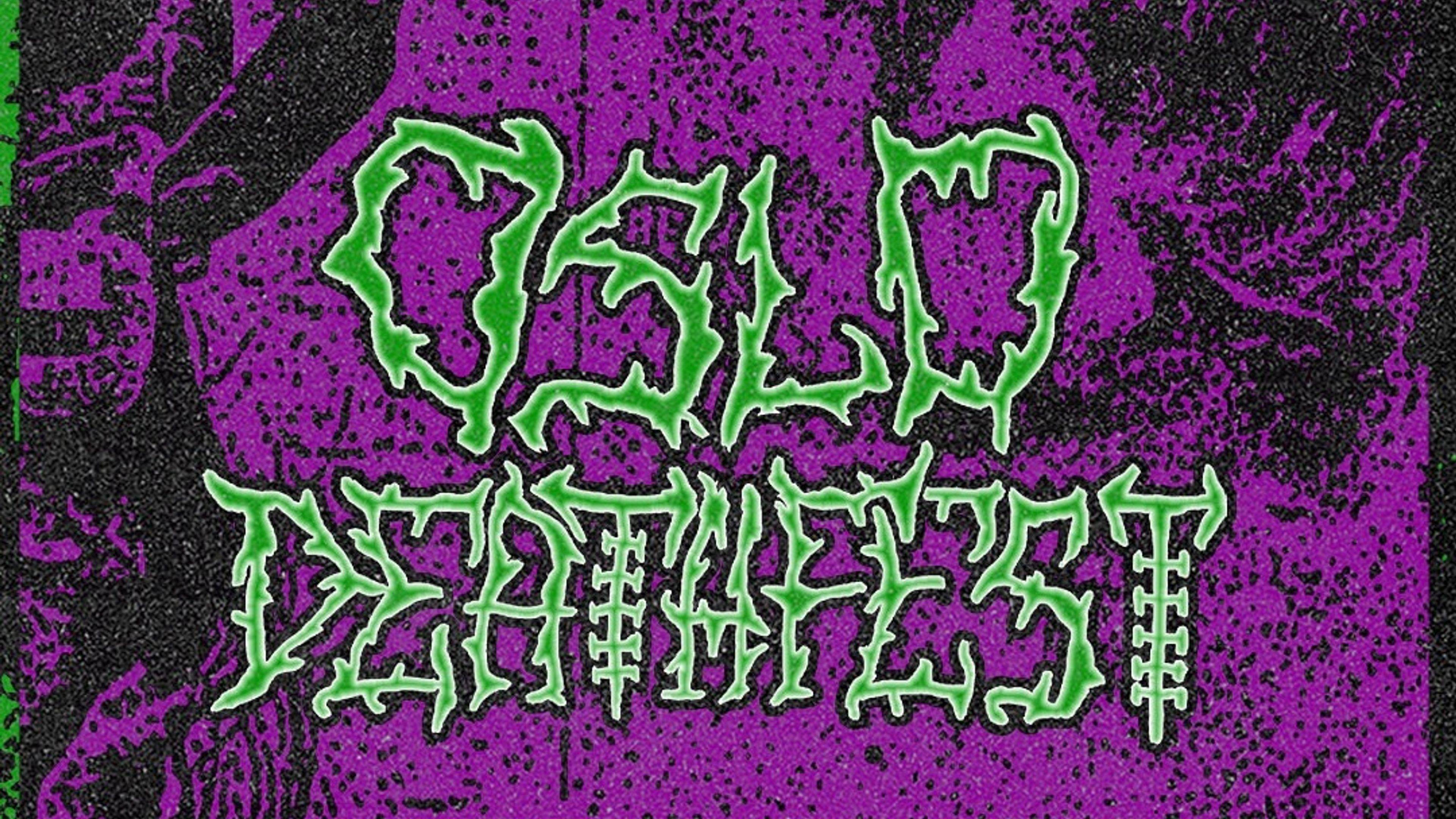 Promotional graphic for Oslo Deathfest vol III. WHERE THE SLIME REIGNS!