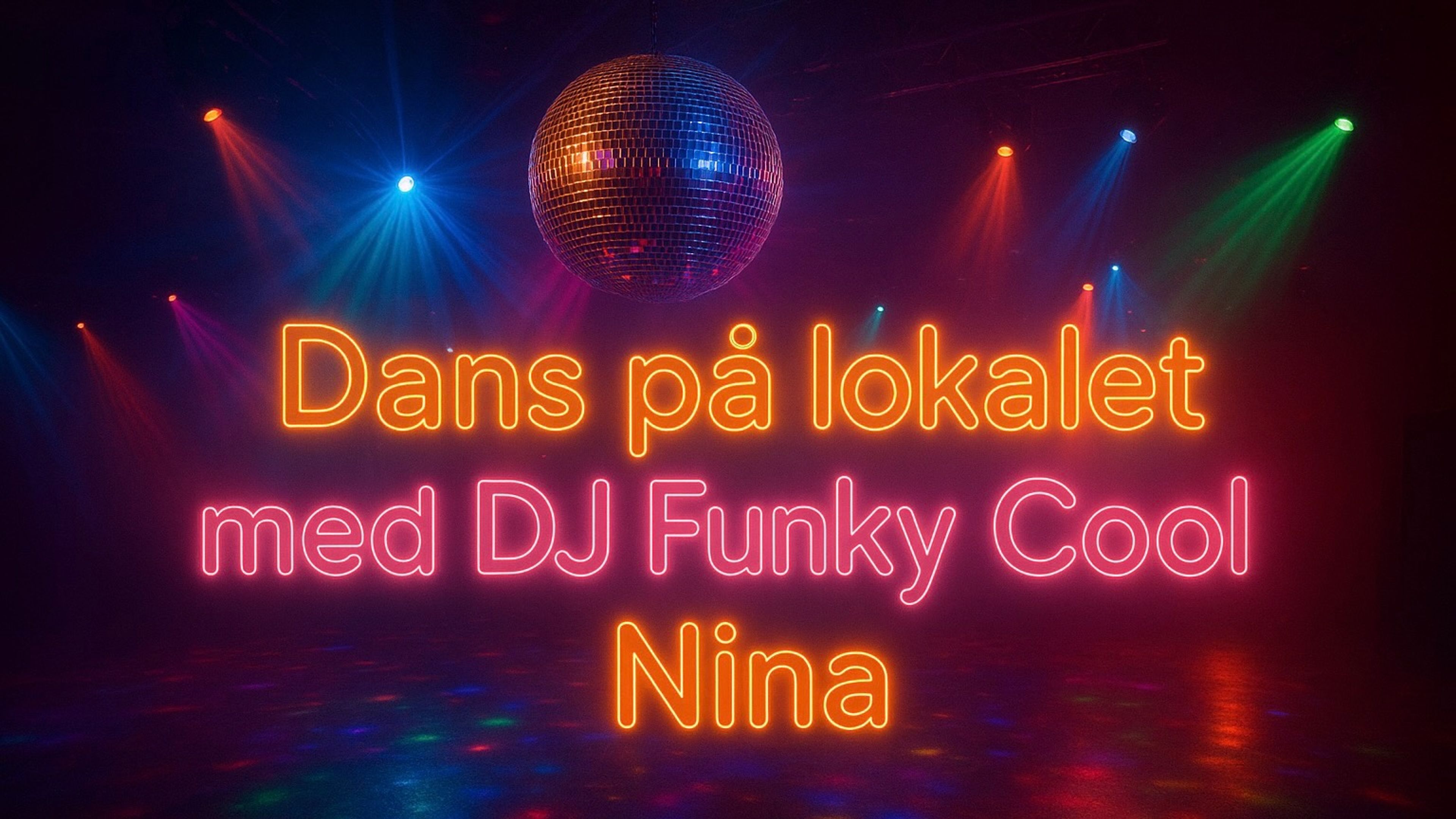 Promotional graphic for Dans på lokalet