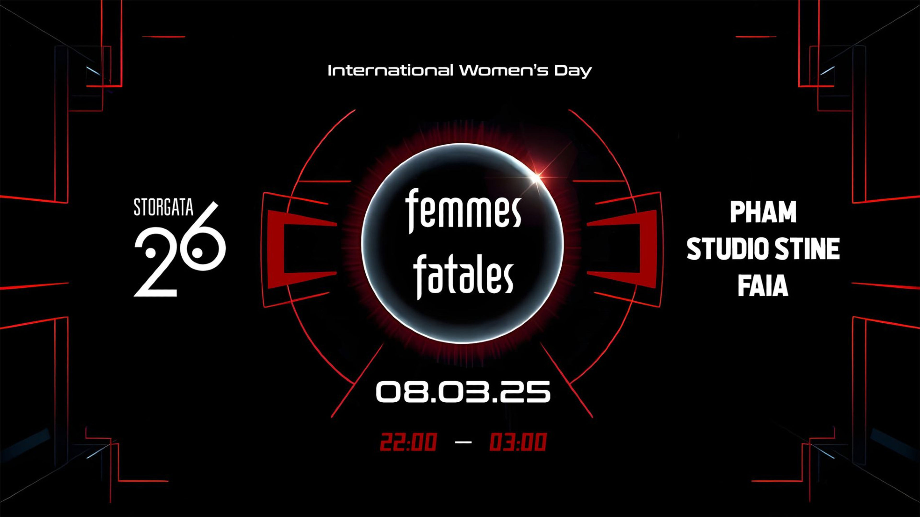 Promotional graphic for Femme Fatales - Faia - Studio Stine - Pham