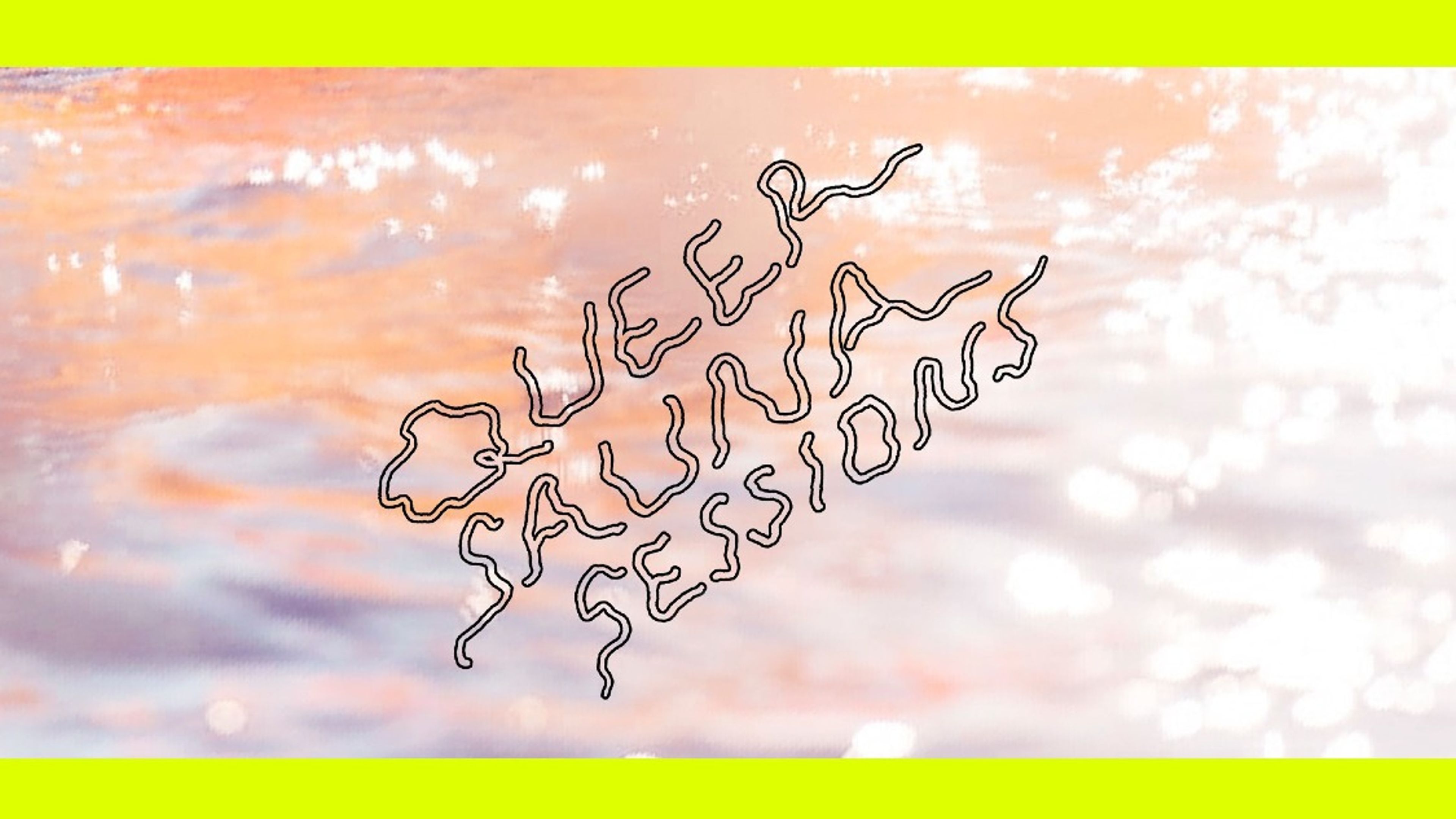 Promotional graphic for Pride Sauna: Queer Sauna Sessions x Karmaklubb*, vol. 1: Day pleasure — Ambient mix- tape by Julie Silseth (Ideophone Records)