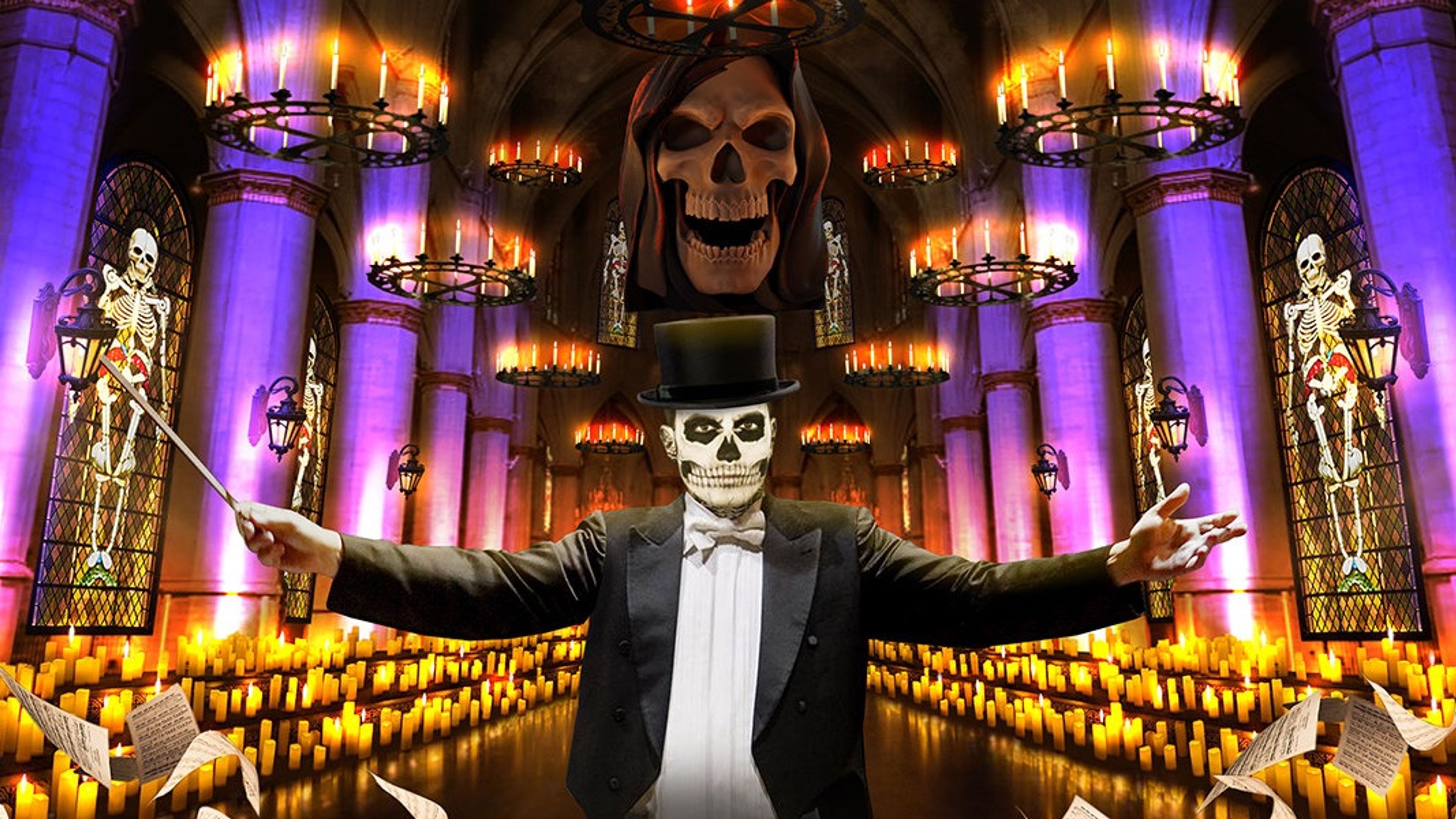 Promotional graphic for THE ROCK ORCHESTRA BY CANDLELIGHT