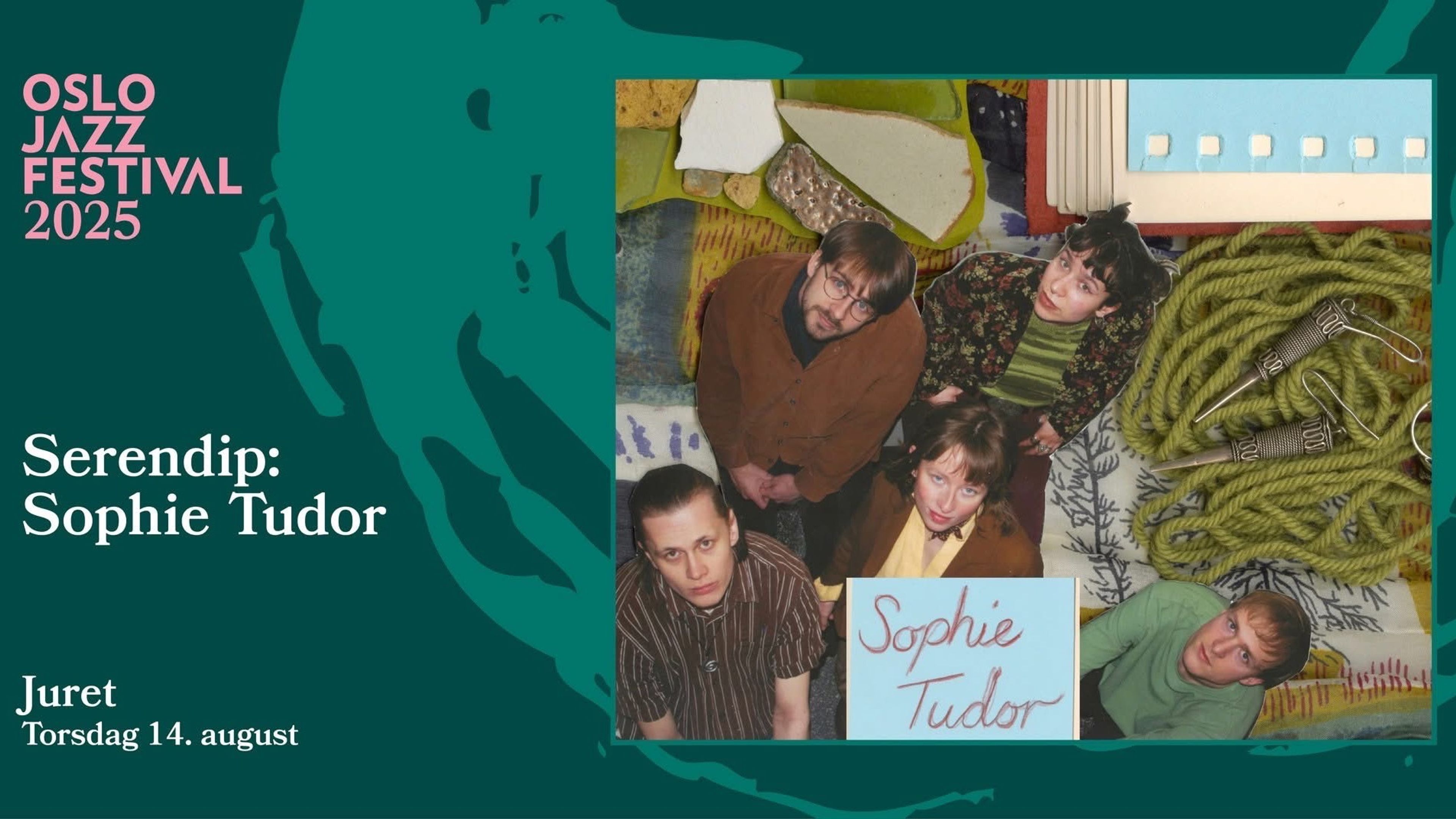Promotional graphic for Serendip: Sophie Tudor | Oslo jazzfestival
