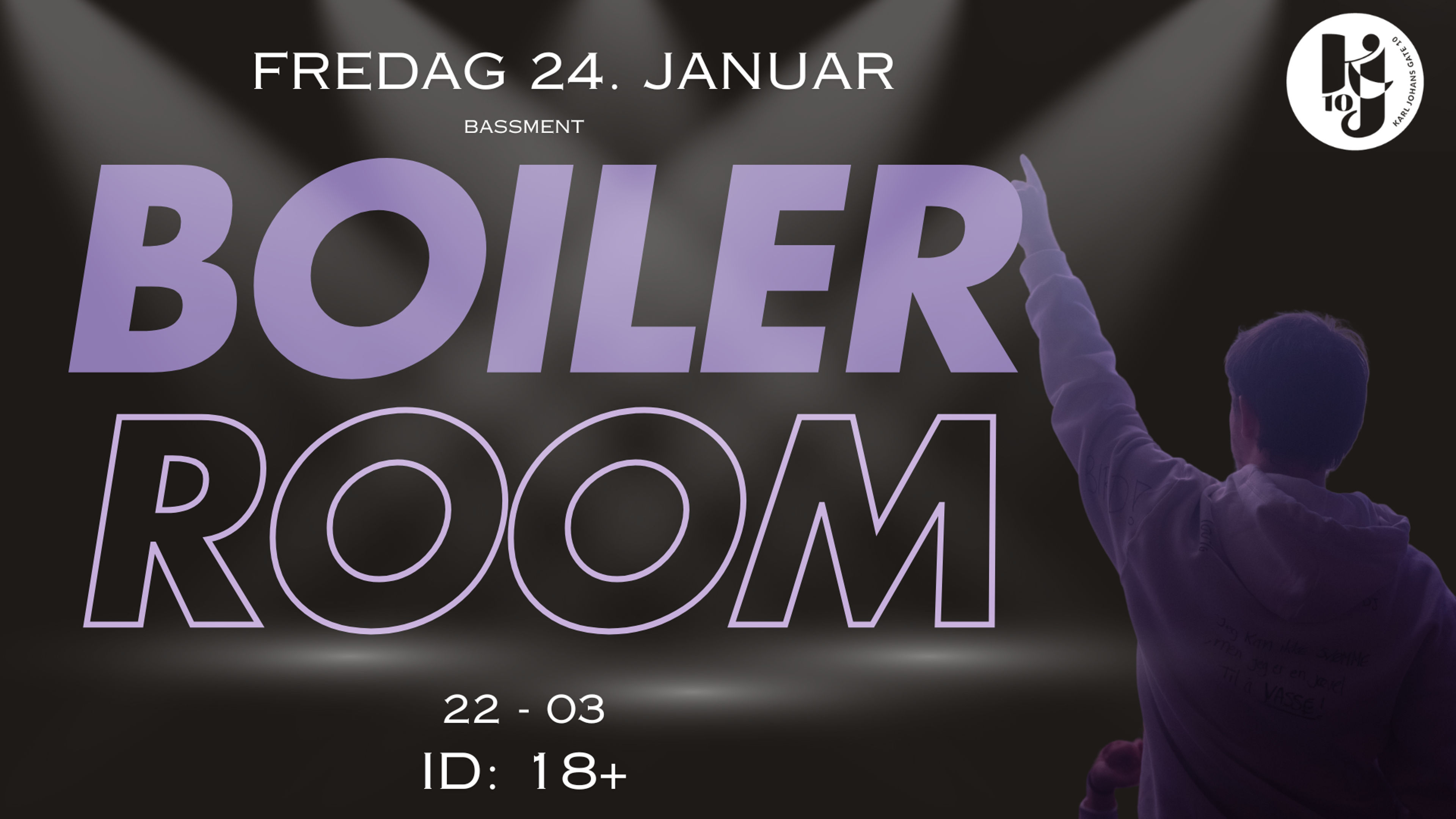 Promotional graphic for BOILER ROOM