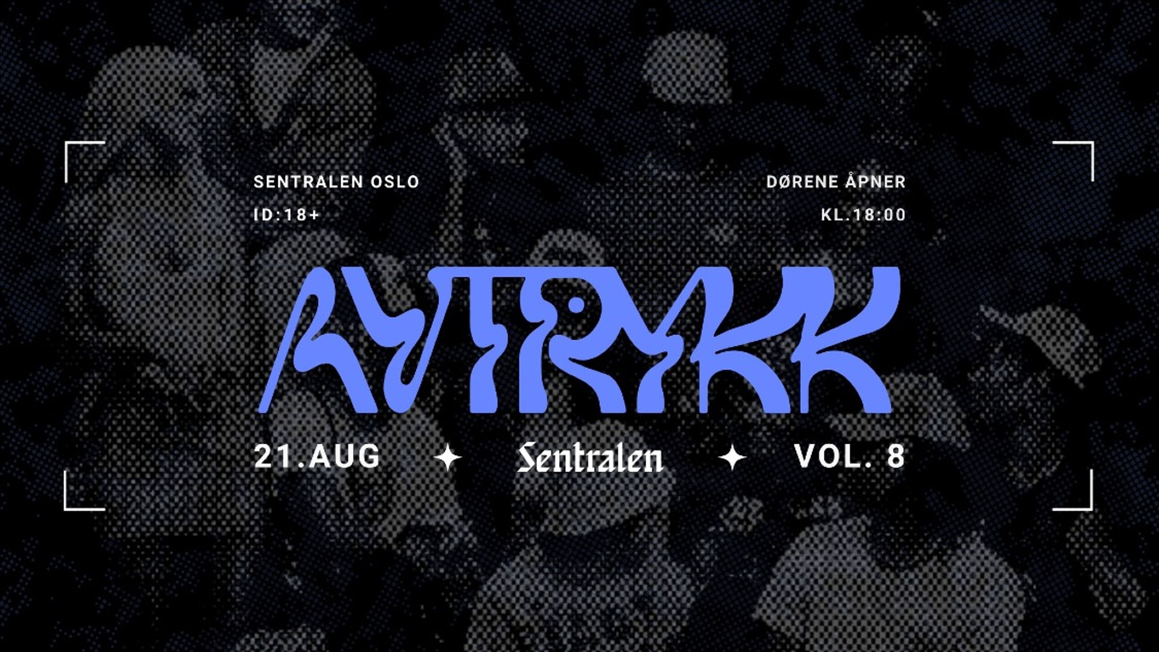 Promotional graphic for Avtrykk Vol.8