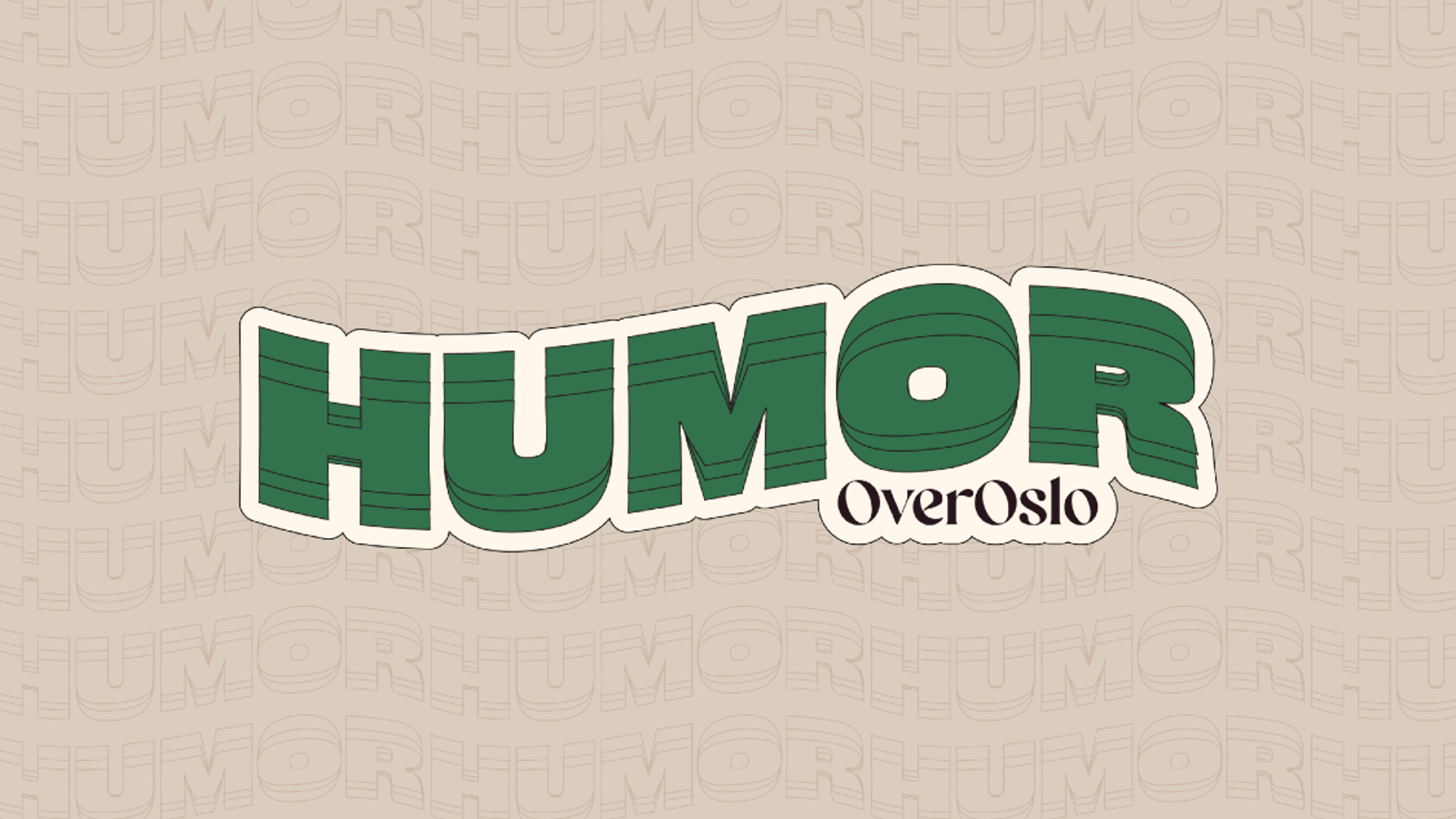 Promotional graphic for Humor OverOslo