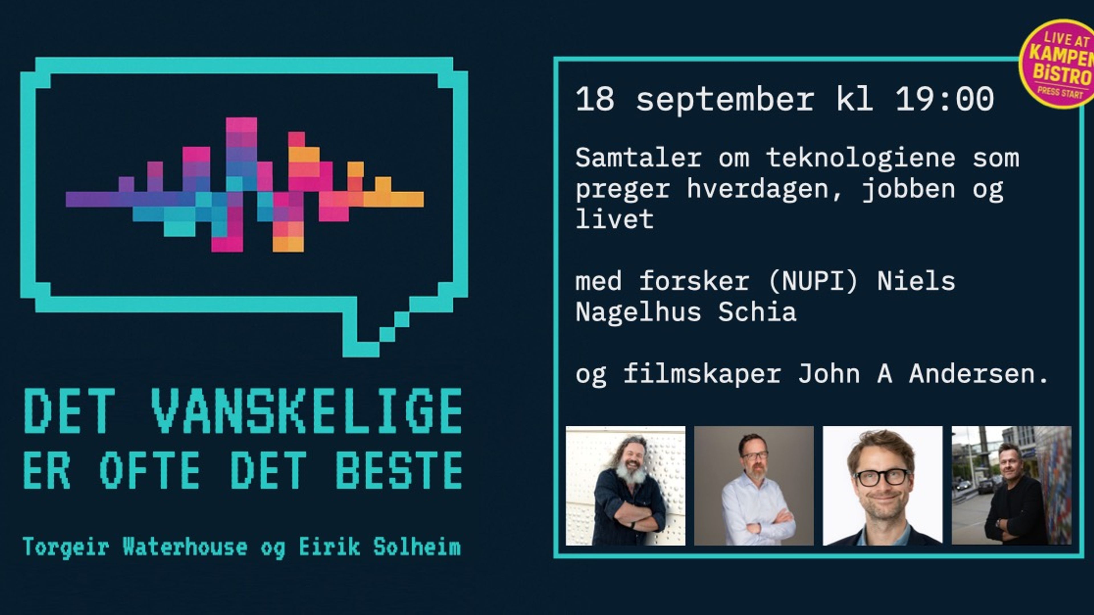 Promotional graphic for Det vanskelige er ofte det beste
