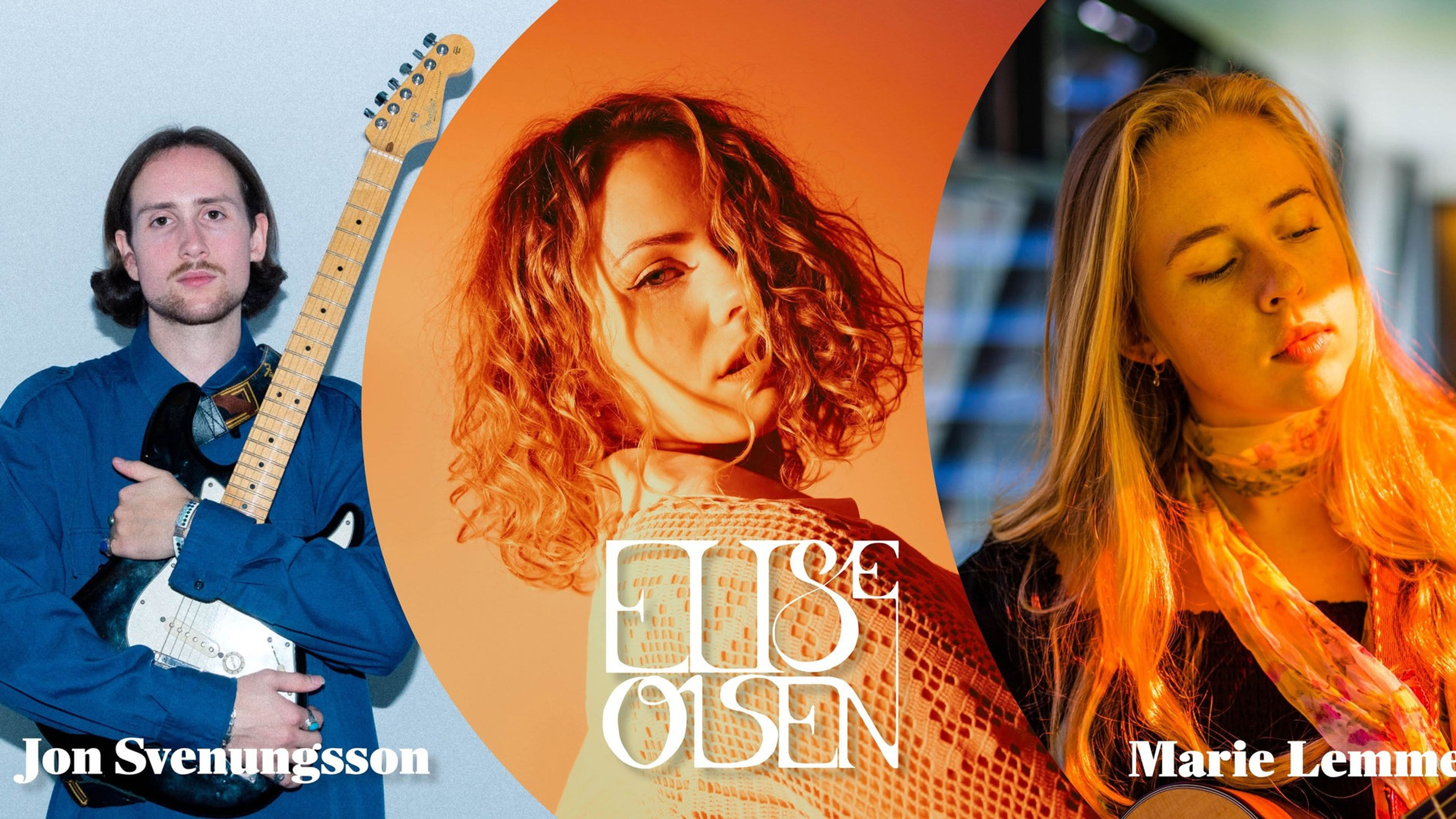 Promotional graphic for Elise Olsen + Marie Lemme + Jon Svenungsson // MIR OSLO