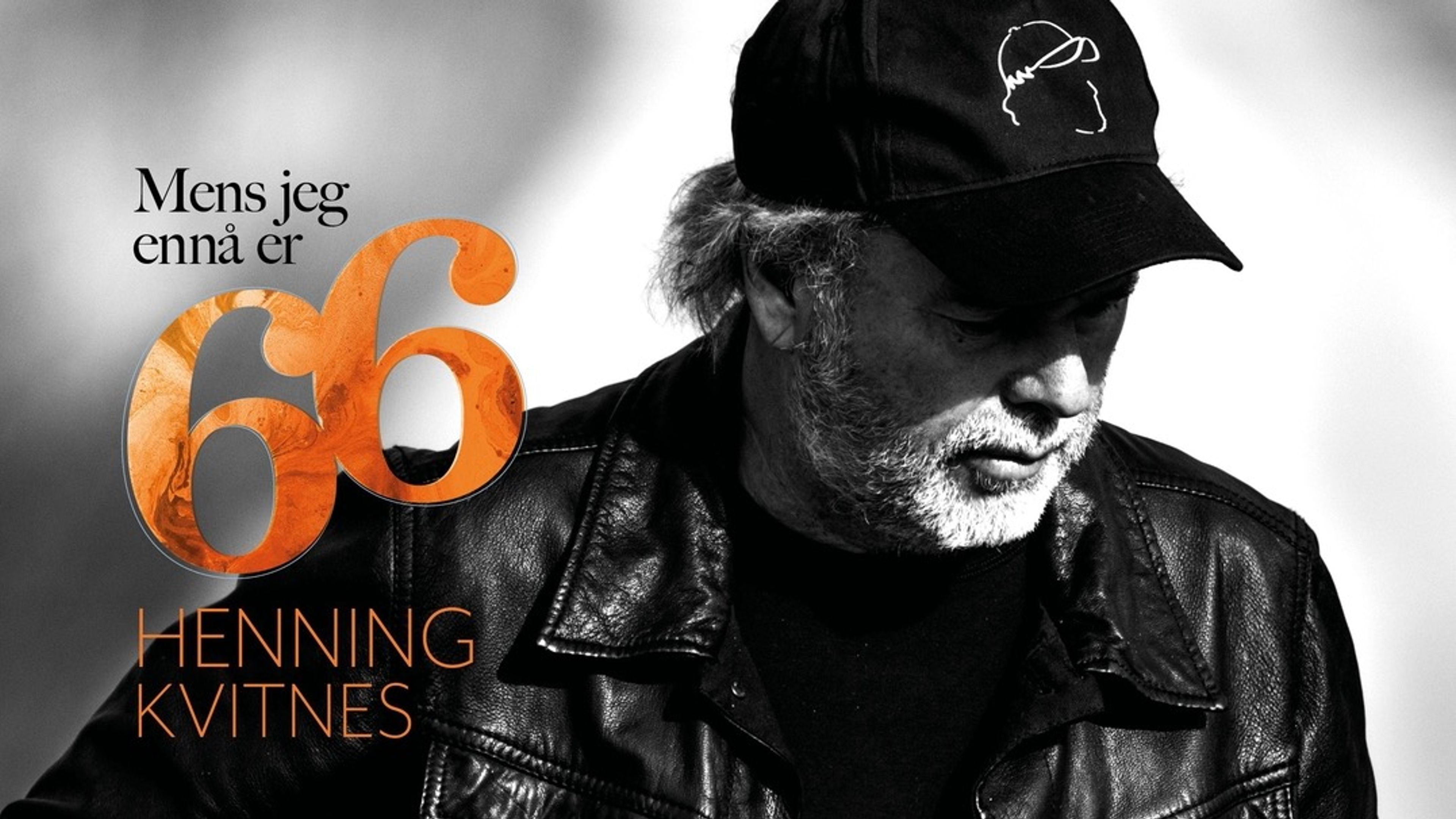 Promotional graphic for Mens jeg ennå er 66 - Henning Kvitnes og Gutta i bandet