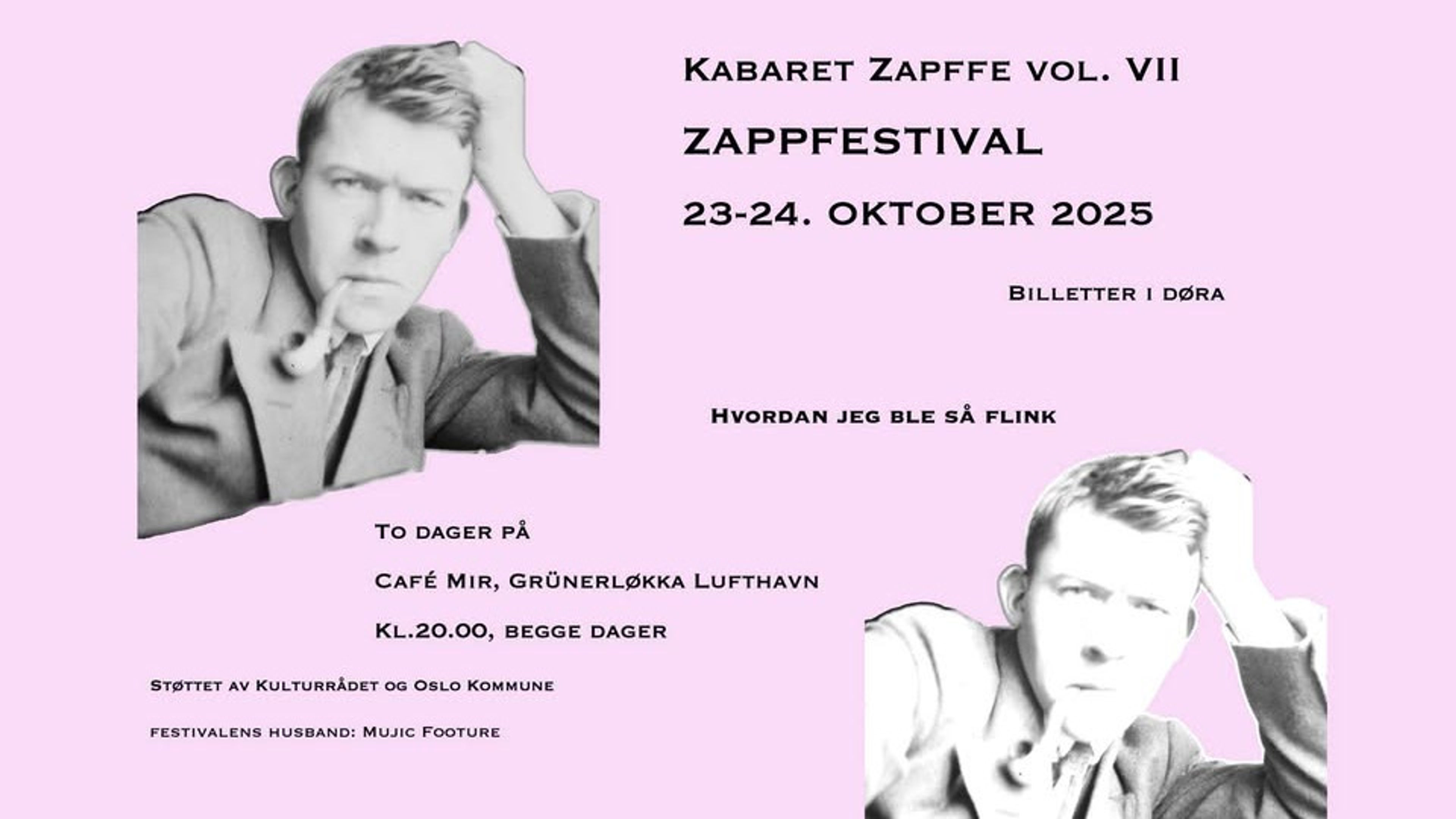 Promotional graphic for Kabaret Zapffe vol. VII - Zappfestival