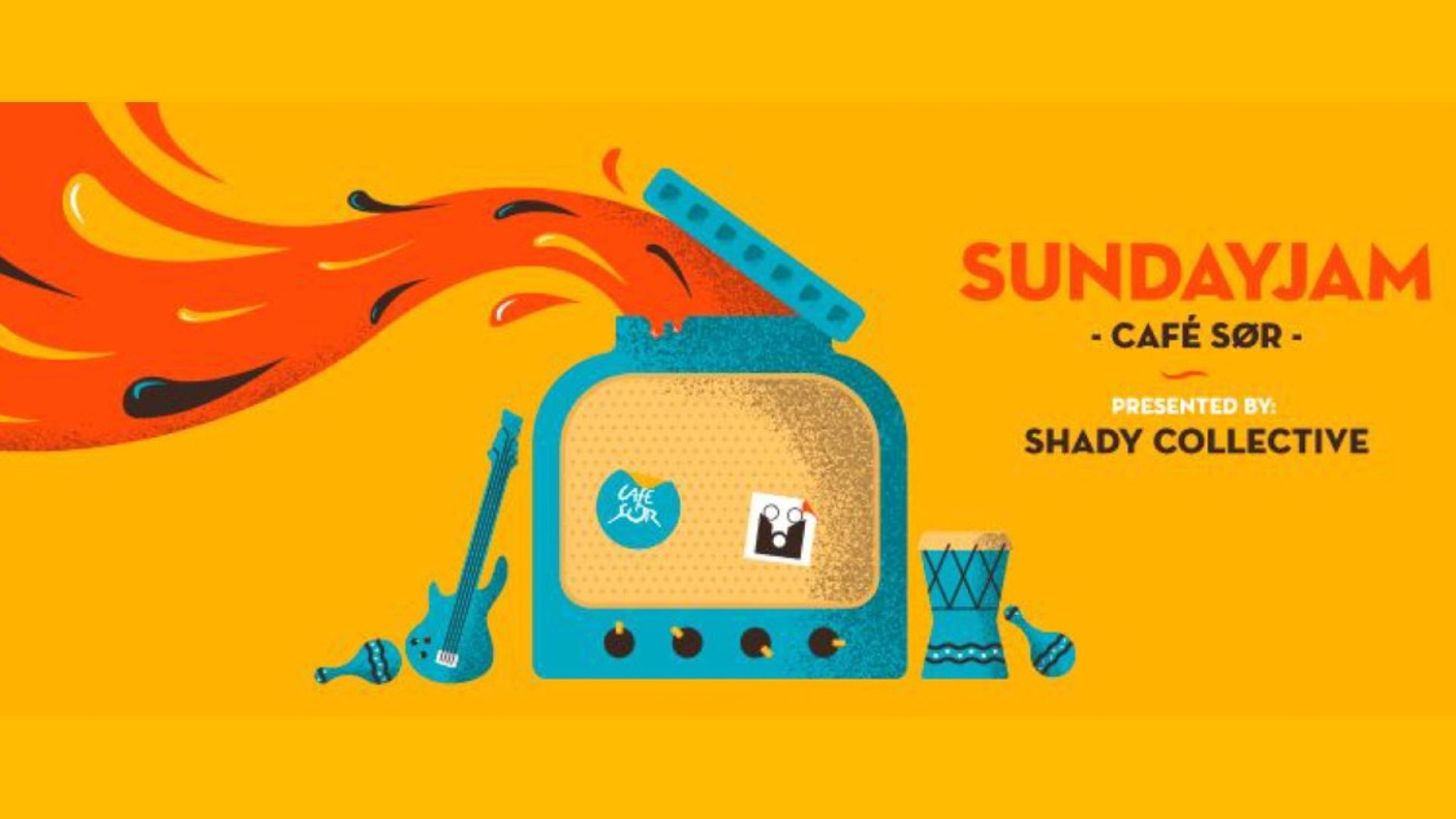 Promotional graphic for Sunday Jam w/Shady Collective
