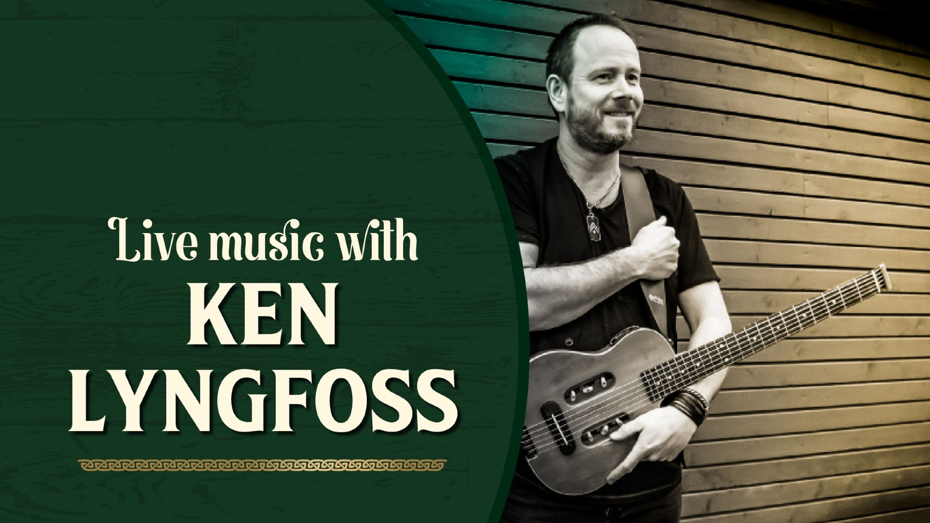 Promotional graphic for Livemusikk // Ken Lyngfoss