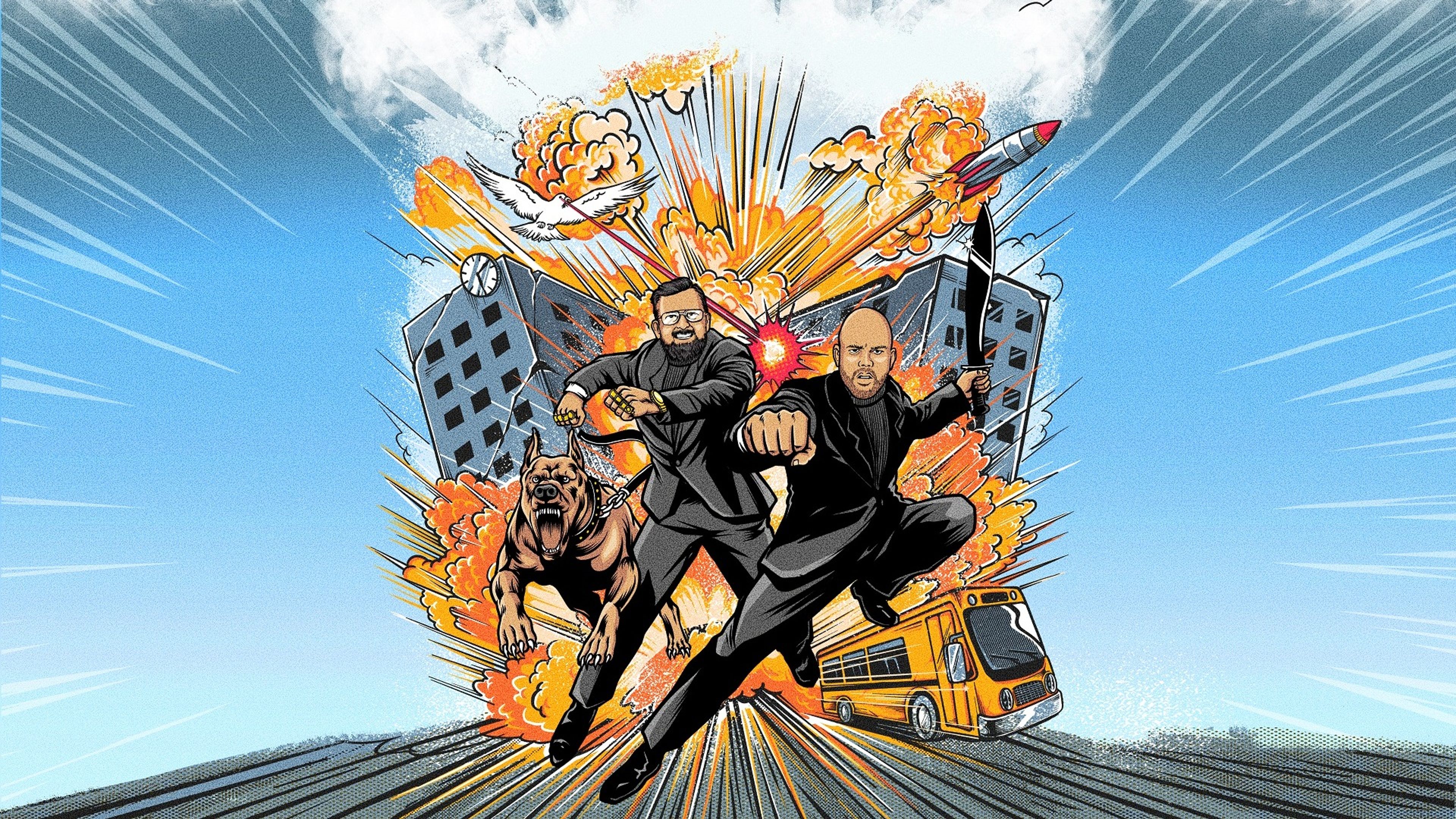 Promotional graphic for Berrum & Beyer snakker om greier, LIVE