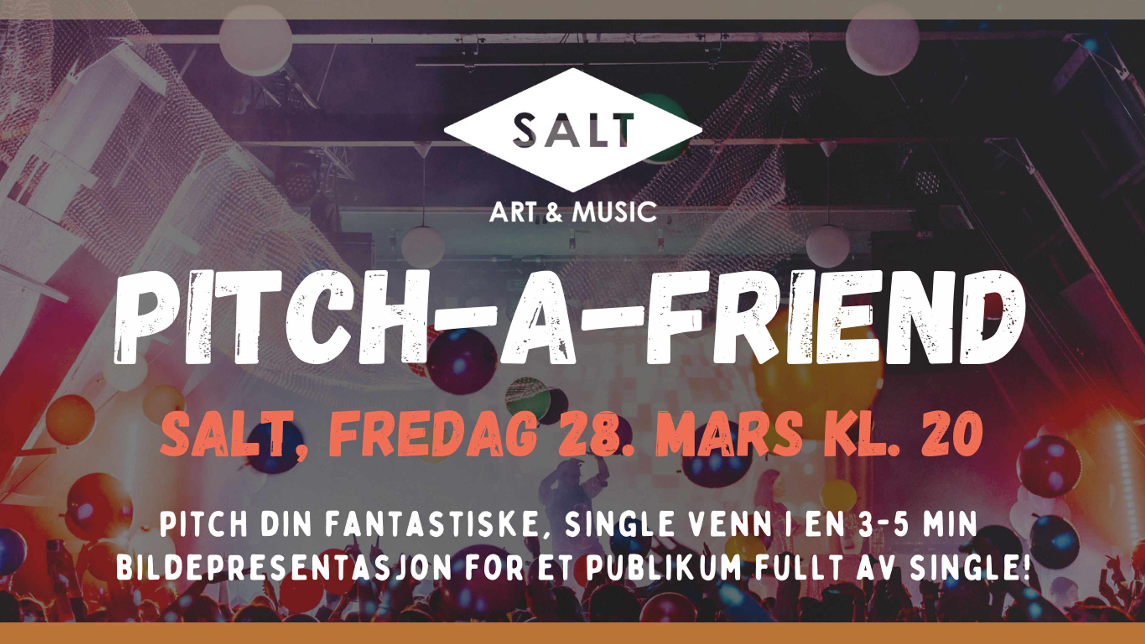 Promotional graphic for Sjekkeshowet Pitch-A-Friend