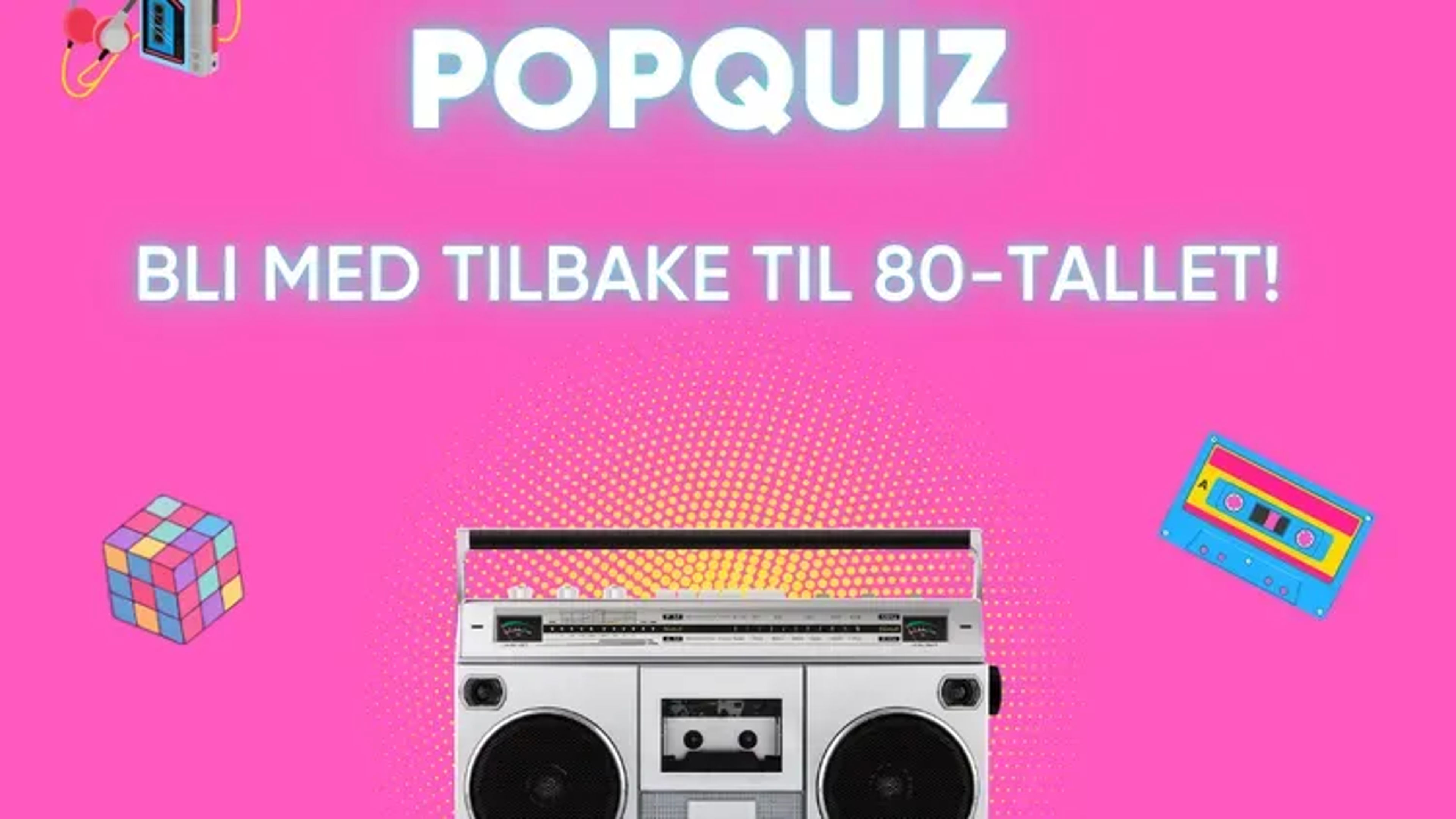 Promotional graphic for Faye`s PopQuiz